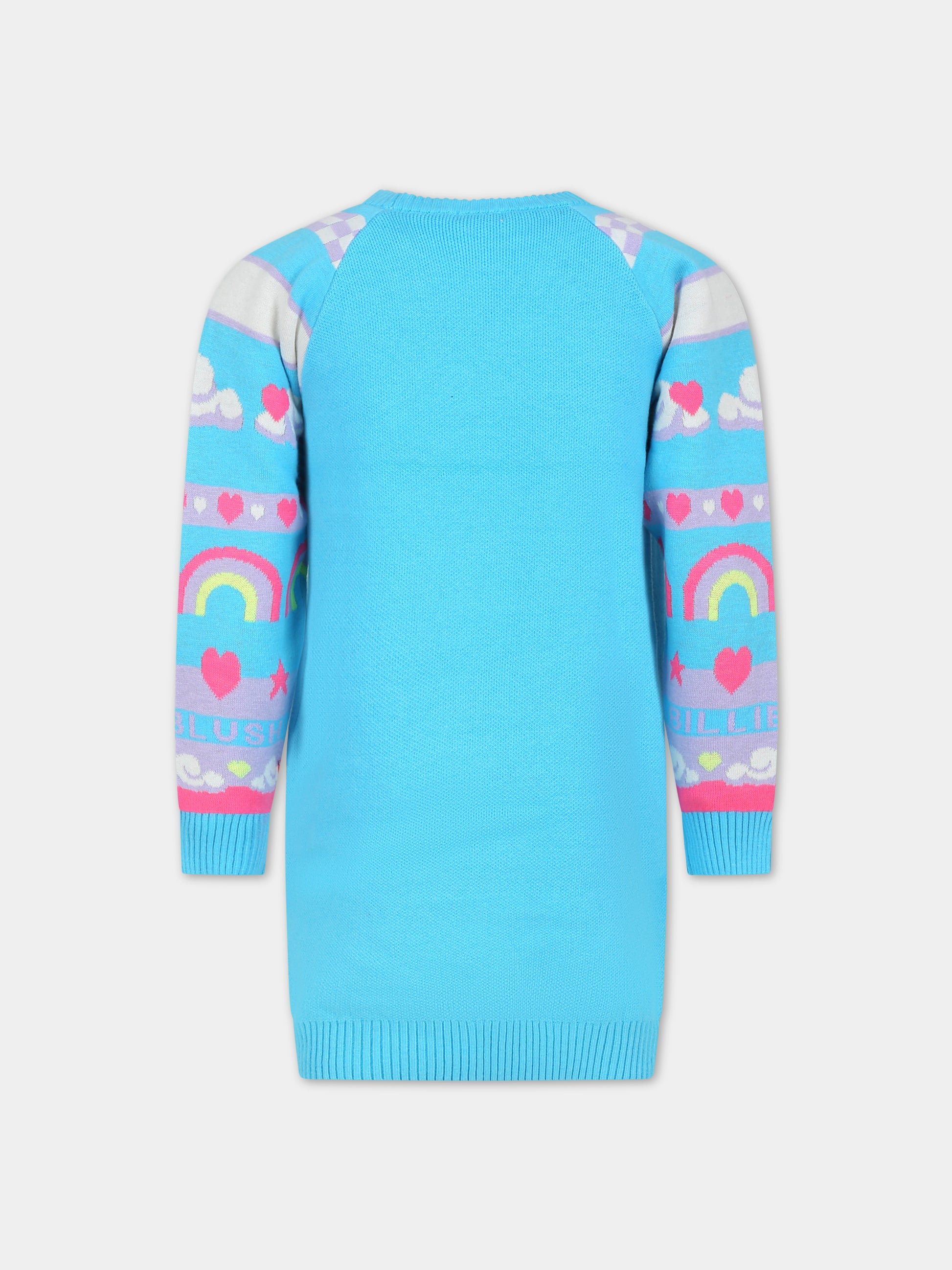 Vestito azzurro per bambina,Billieblush,U12869 77S