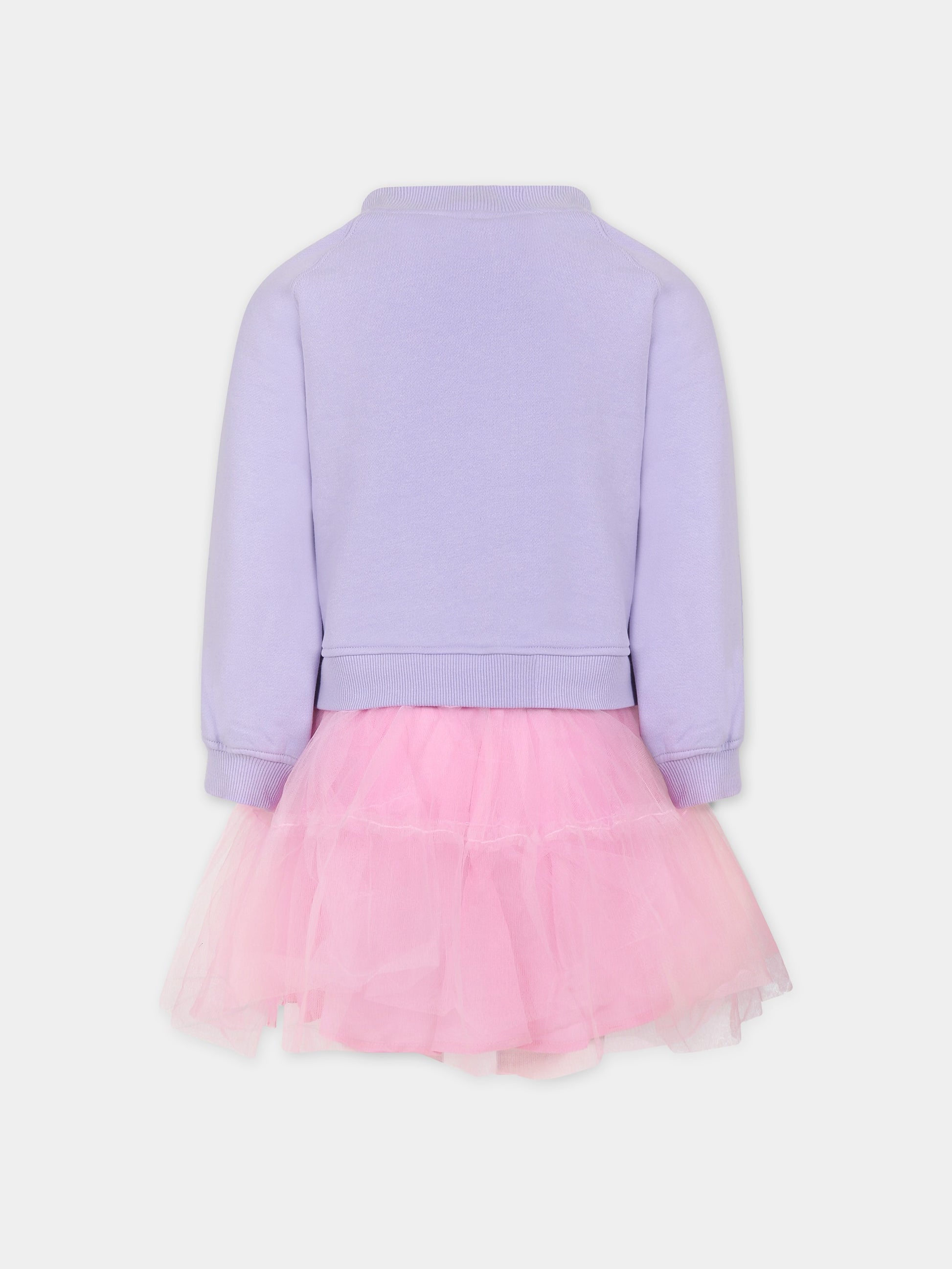 Vestito casual multicolor per bambina,Billieblush,U12842 925