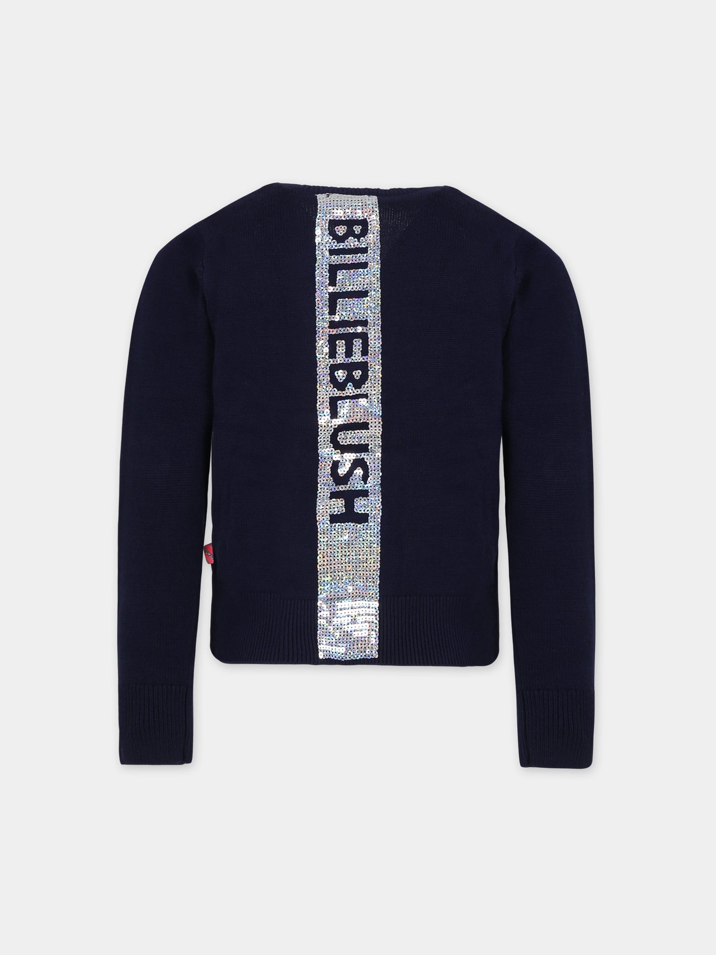 Cardigan blu per bambina,Billieblush,U15B51 85T