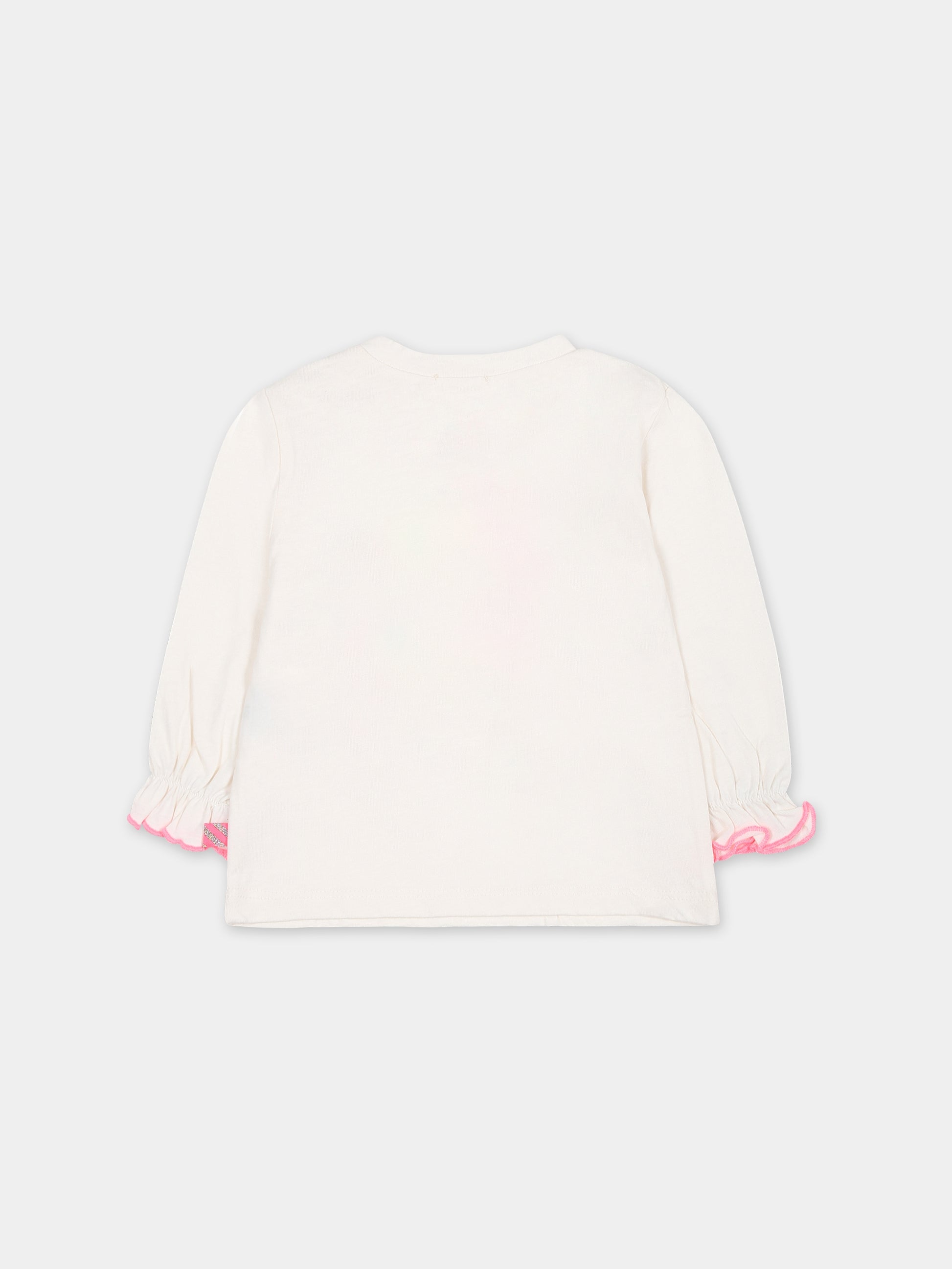 T-shirt bianca per neonata,Billieblush,U05409 121