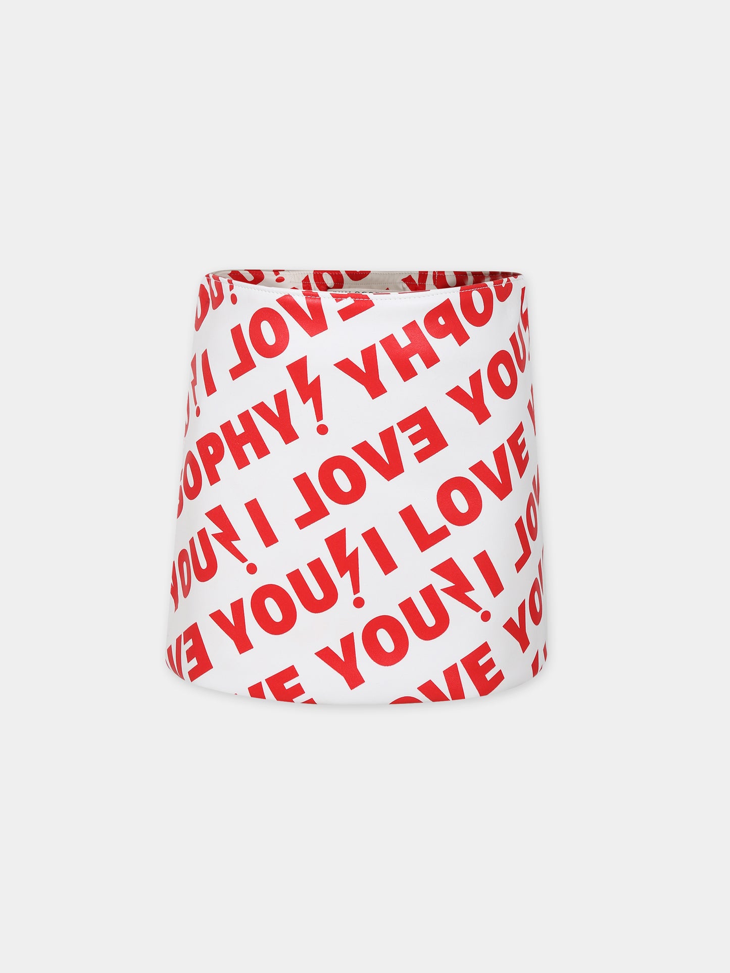 Gonna bianca per bambina con scritta,Philosophy,PFGO004 0 PE073 B010