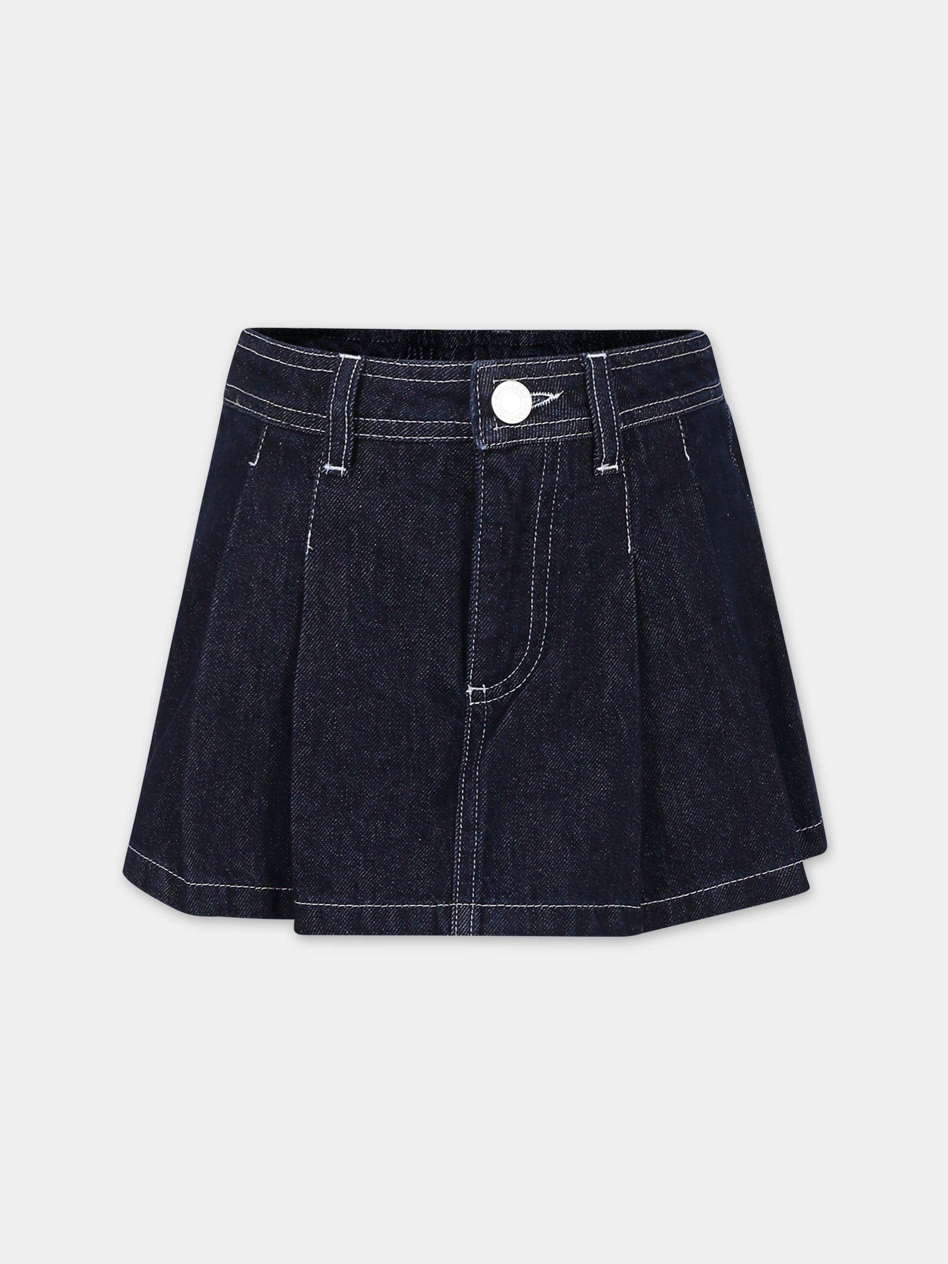 Shorts blu per bambina con fiori,Philosophy,PFBE004 0 DF011 4000