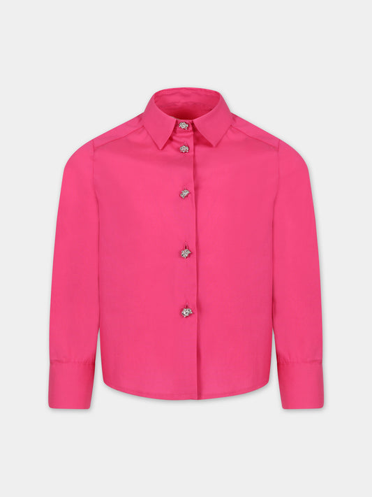 Camicia fucsia per bambina,Genny,YFCA004 0 CA097 8009