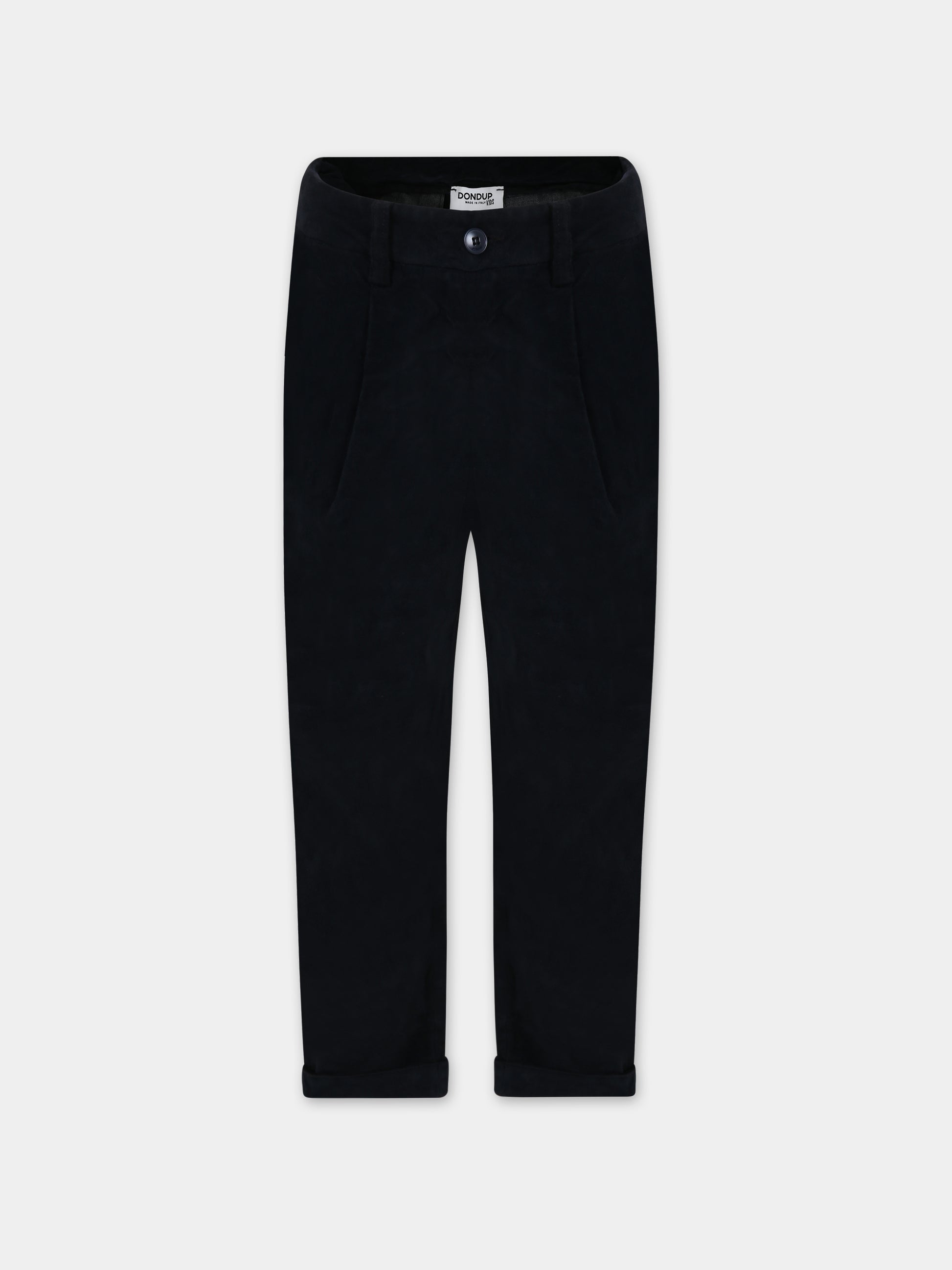 Pantaloni blu per bambino con logo,Dondup Kids,DMPA008 0 CE247 5011