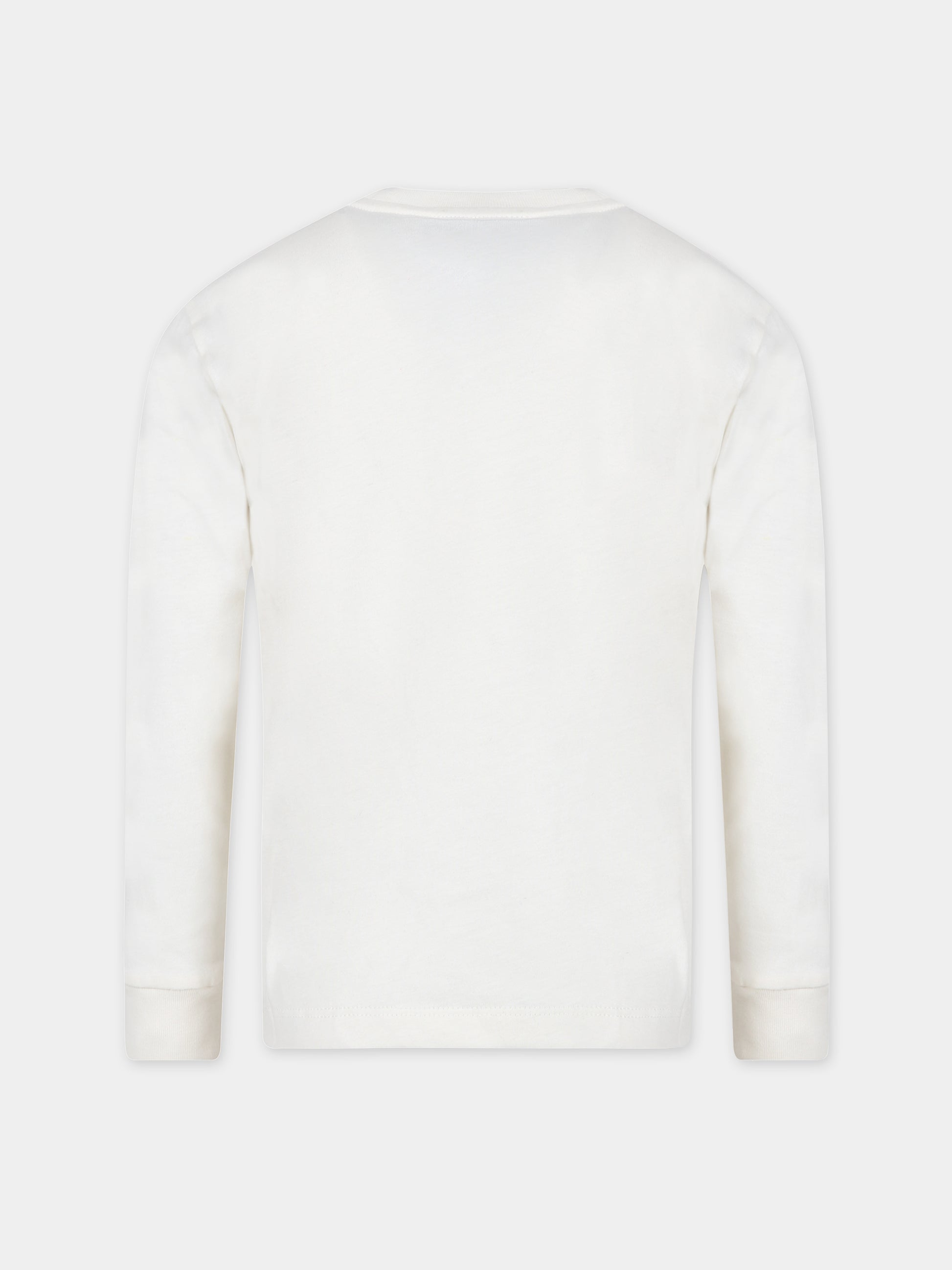 T-shirt bianca per bambino con logo,Dondup Kids,DMTS001 C JF065 0009