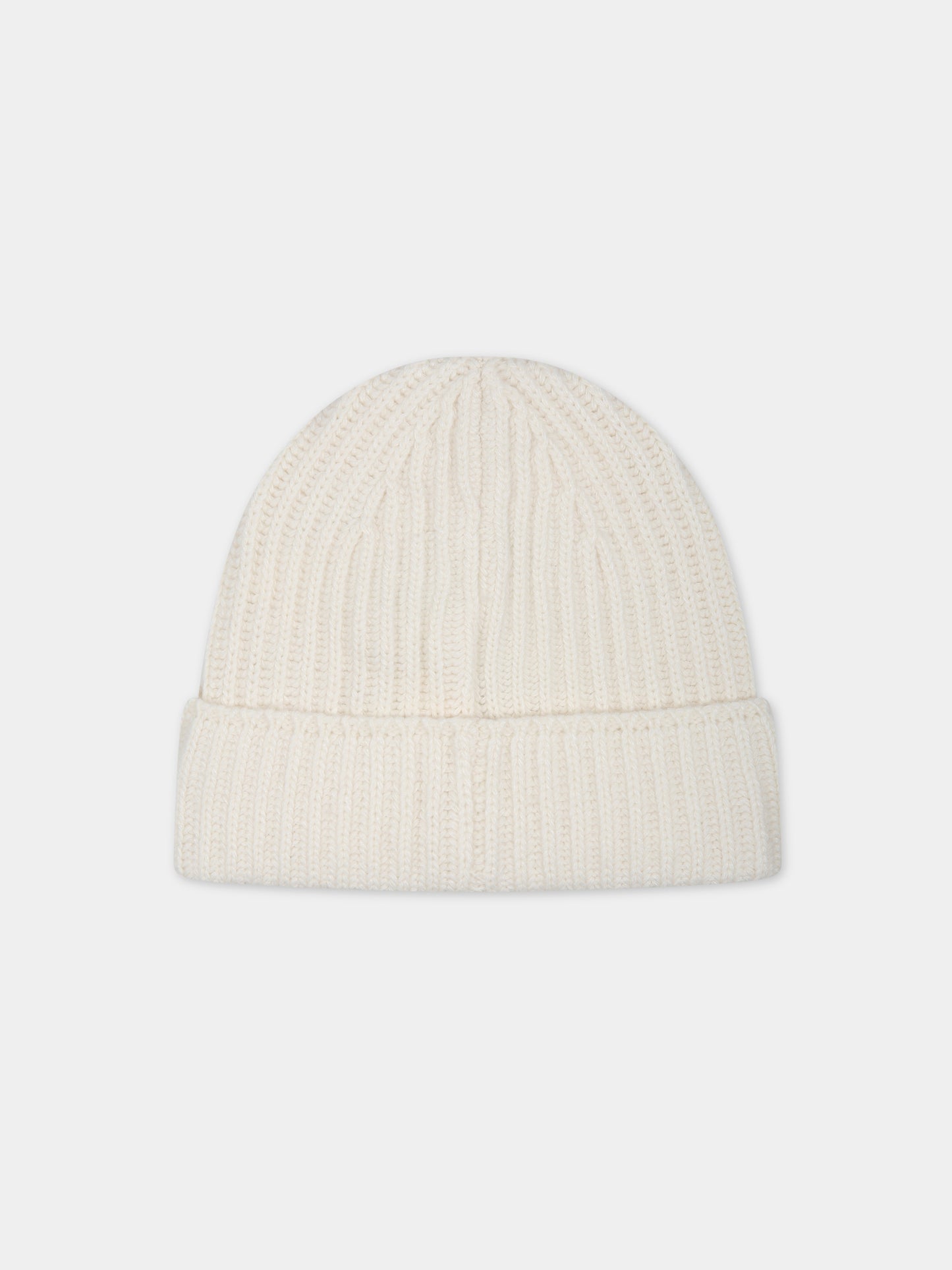 Berretto bianco per bambini con logo,Dondup Kids,DFCP001 C FL116 0000