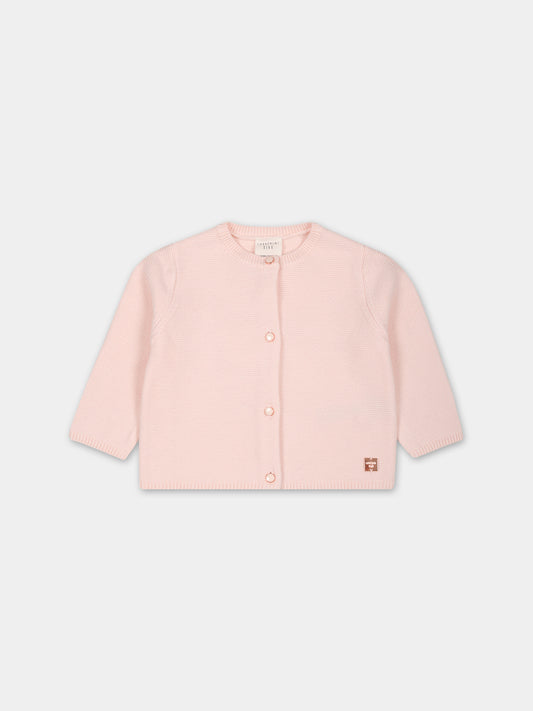 Cardigan rosa per neonata,Carrement Beau,Y95295 43B