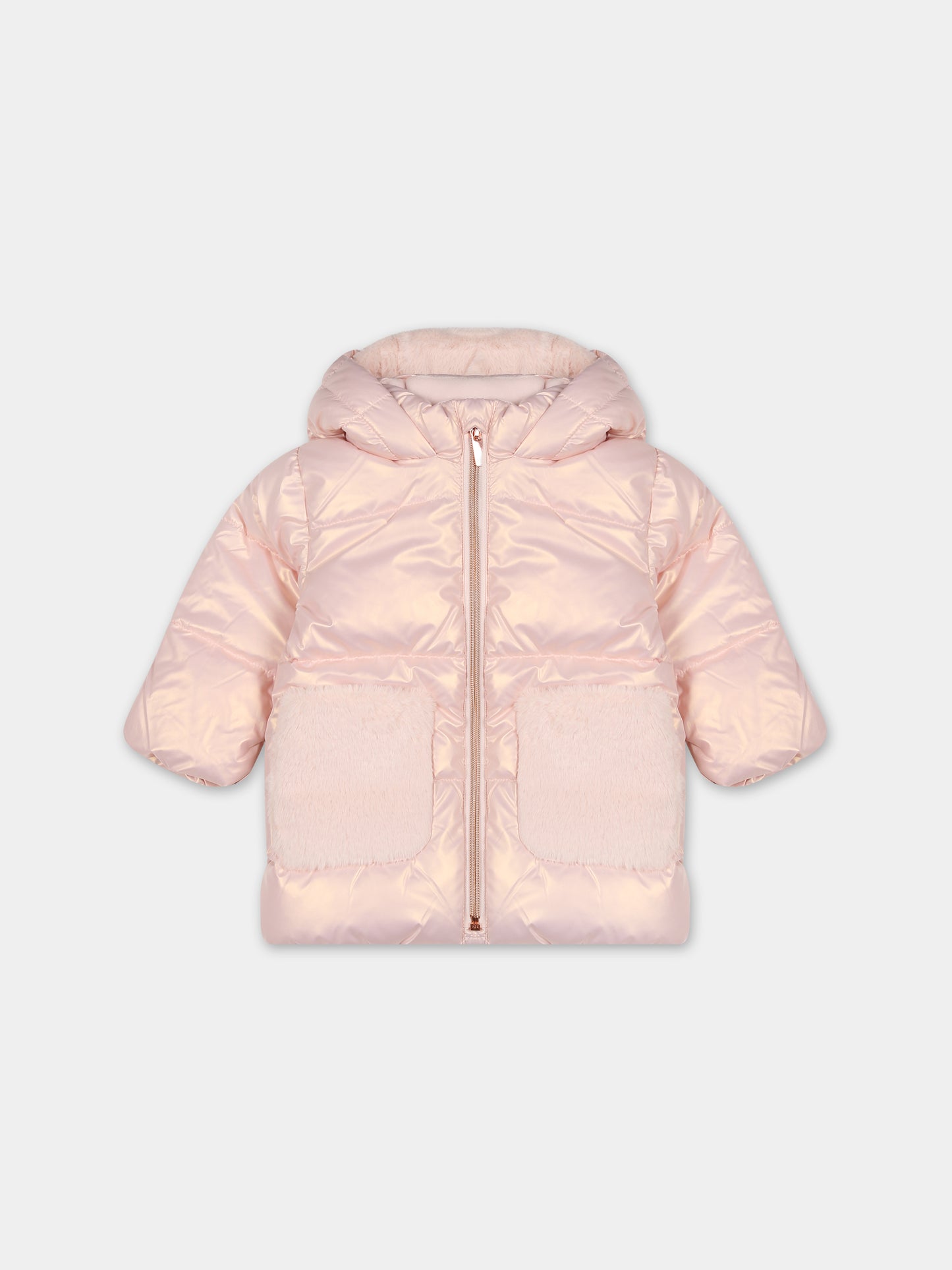 Piumino rosa per neonata,Carrement Beau,Y06044 43B