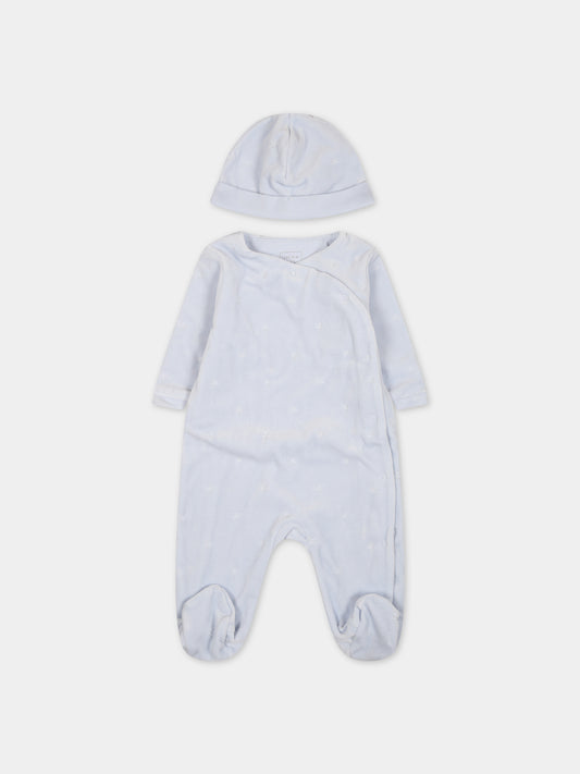 Set celeste per neonato con stelle,Carrement Beau,Y98220 78K