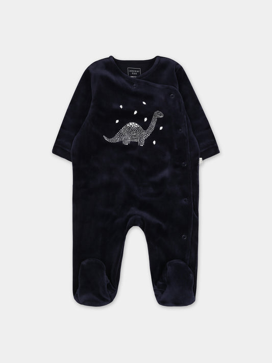 Tutina blu con dinosauro per neonato,Carrement Beau,Y97302 849