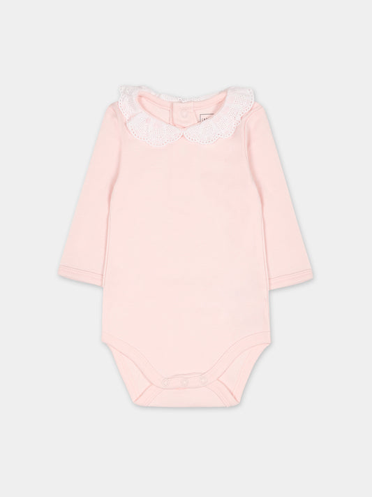 Body rosa per neonata con cuori,Carrement Beau,Y97286 43B