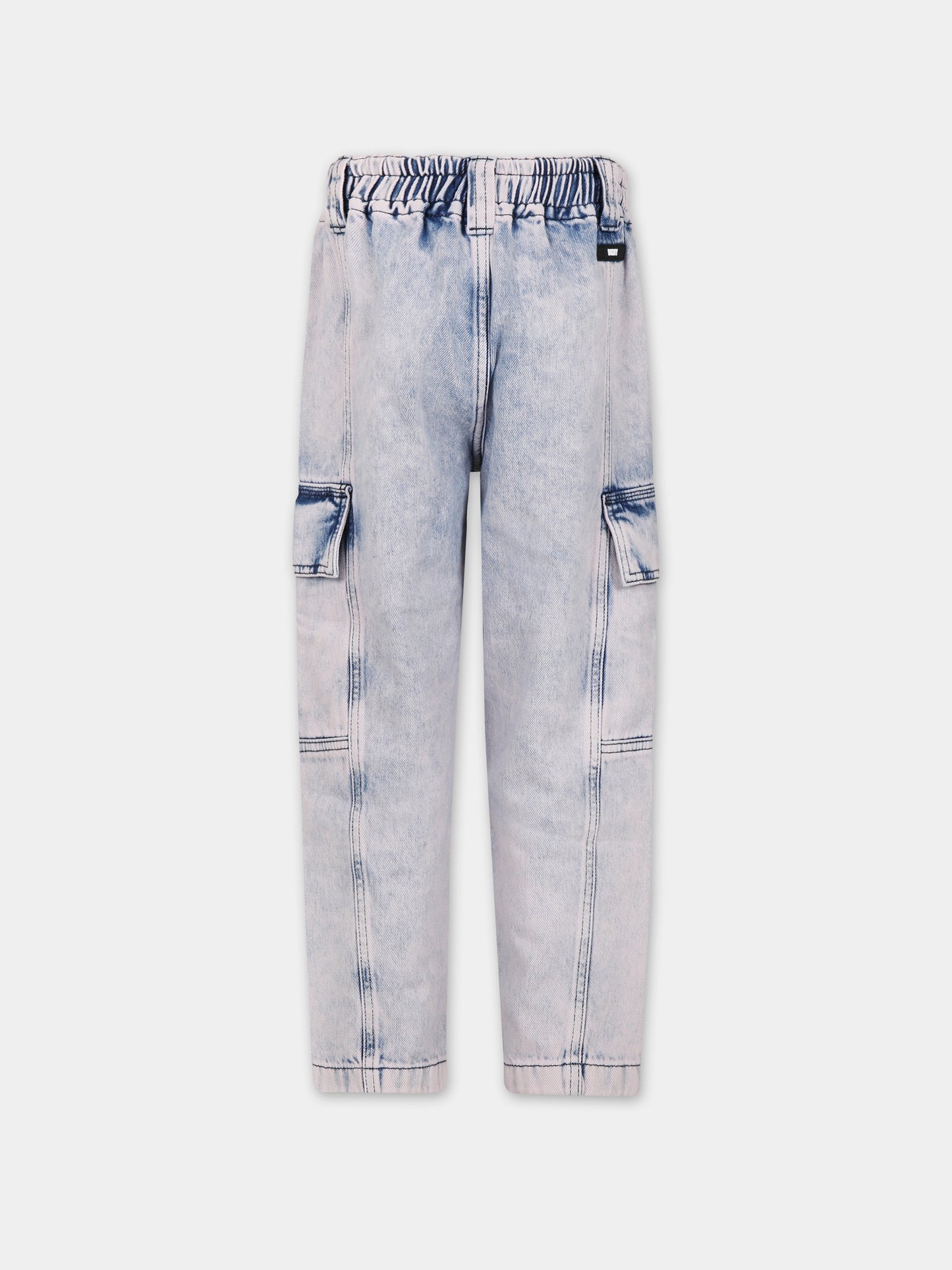 Jeans per bambina in denim con logo,Dkny,D34B02 902