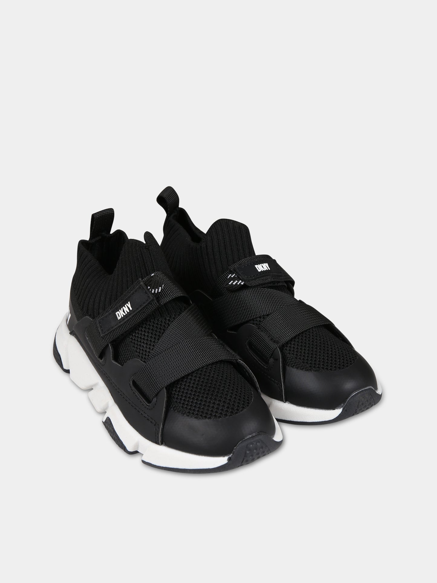 Sneakers nere per bambini con logo,Dkny,D59000 09B