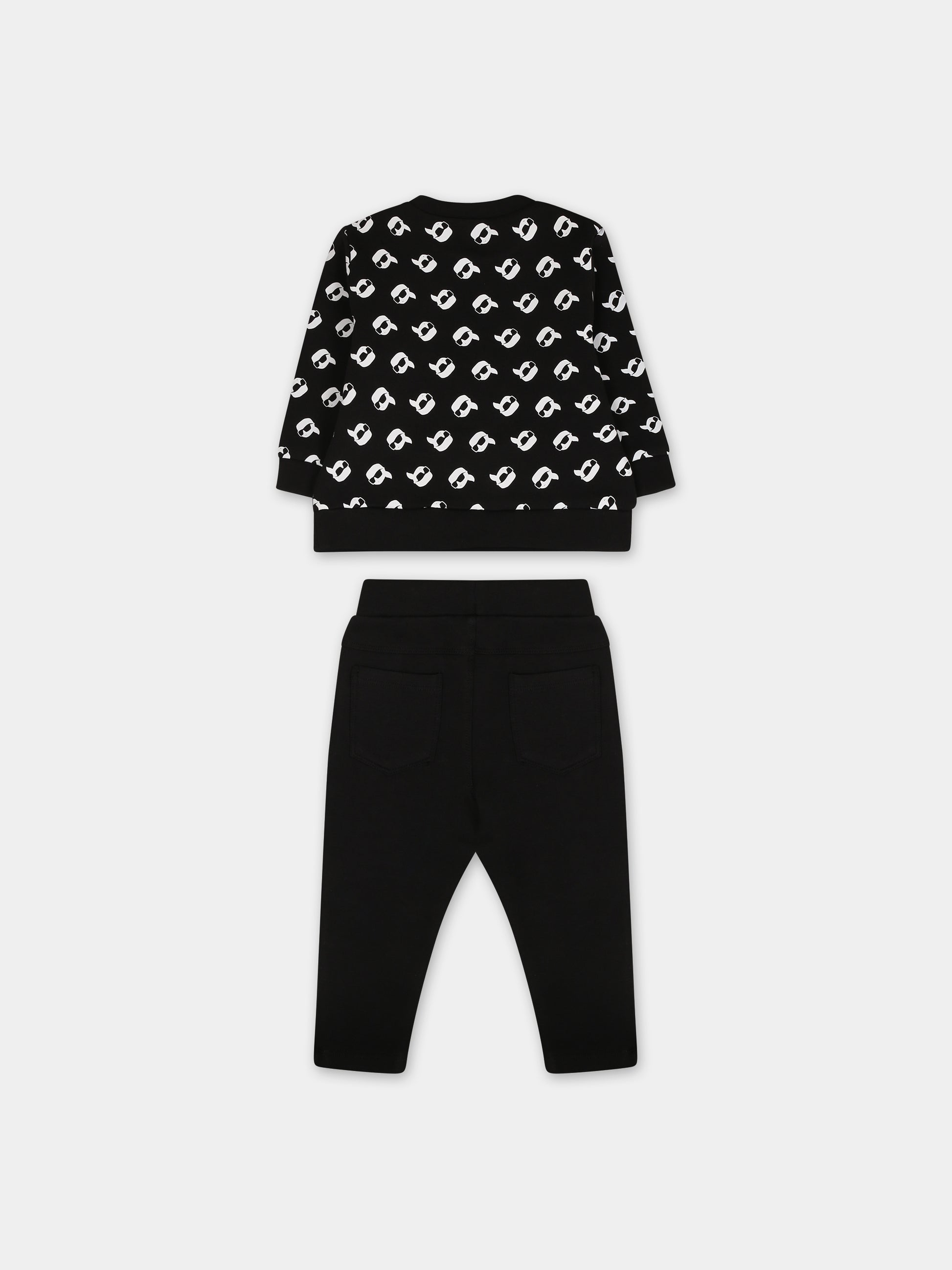 Completo nero per neonati,Karl Lagerfeld Kids,Z98148 09B