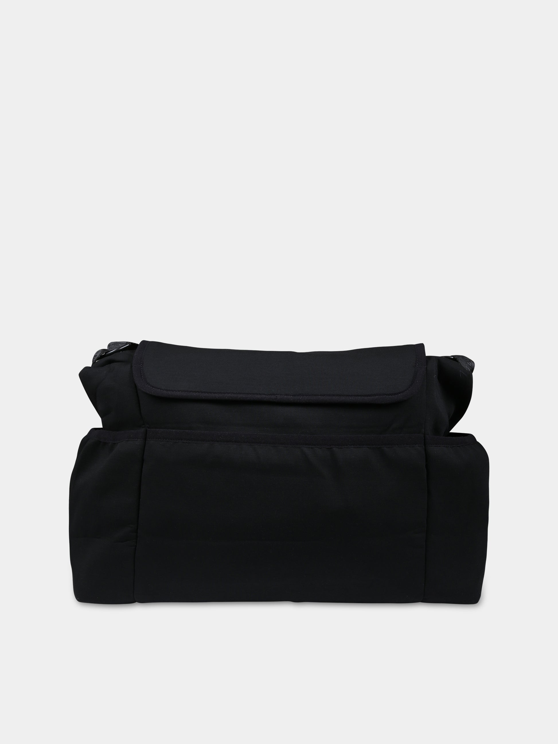 Borsa mamma nera per neonati con Teddy Bear e logo,Moschino Kids,MNX03O LDA32 60100