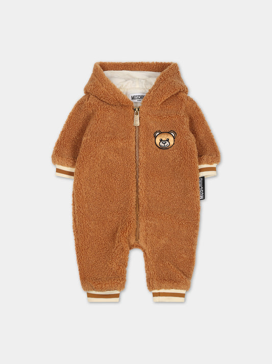 Tutina marrone per neonati con Teddy Bear,Moschino Kids,MUT03E LIA00  20093