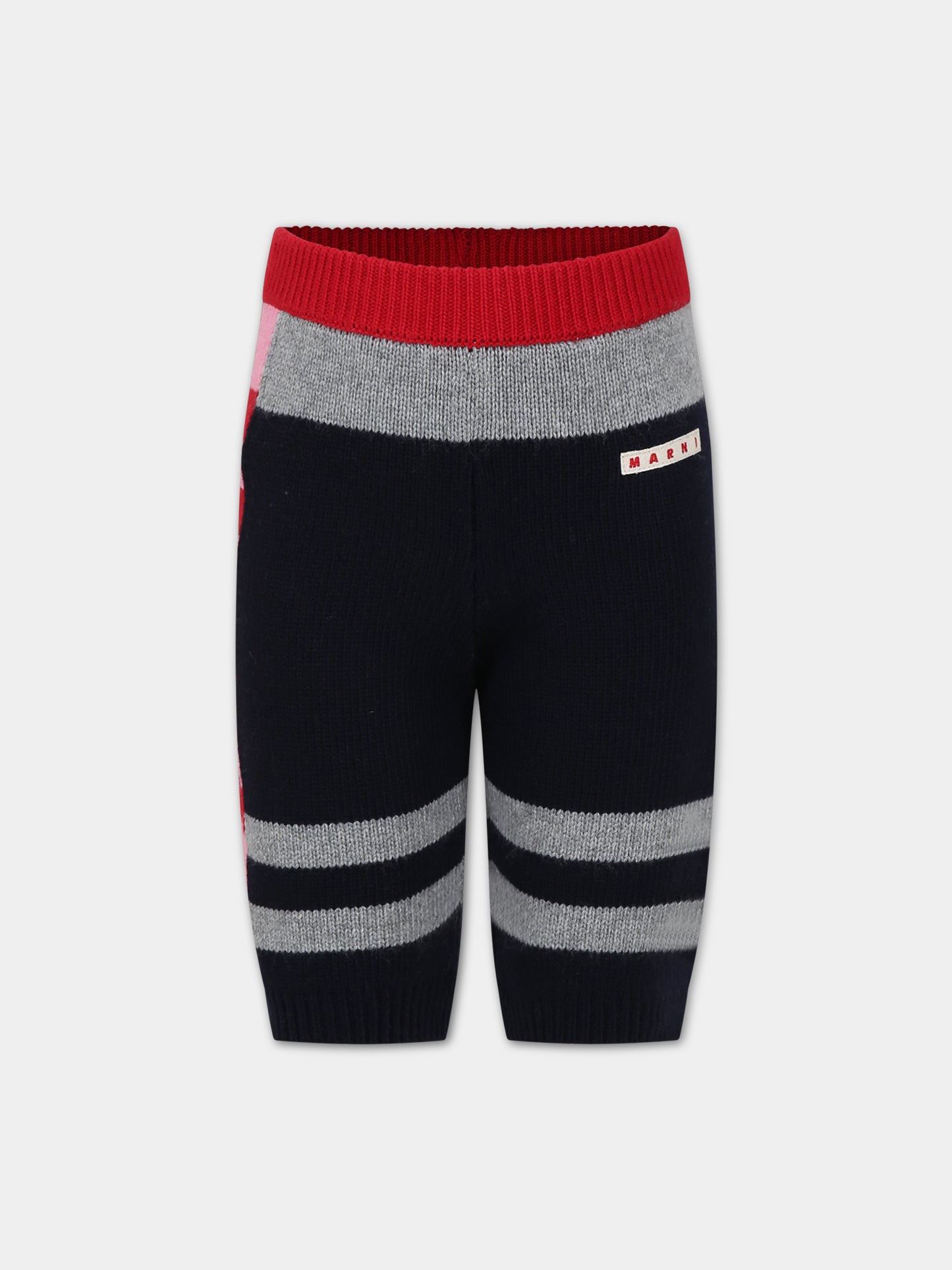 Shorts multicolor per bambina con logo,Marni Kids,M00902 0M803