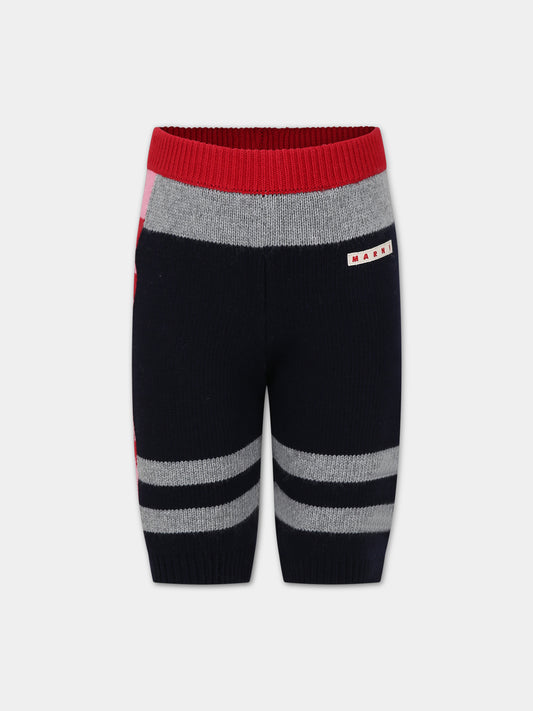 Shorts multicolor per bambina con logo,Marni Kids,M00902 0M803