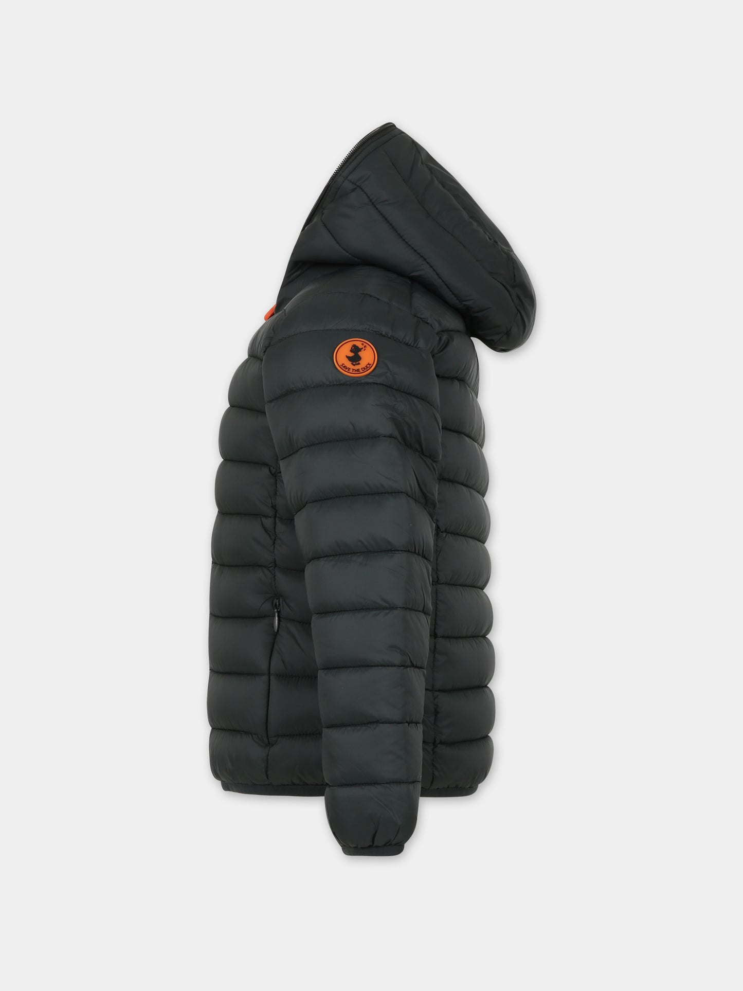 Piumino verde per bambino con logo,Save The Duck Kids,J30650B GIGA17 50030