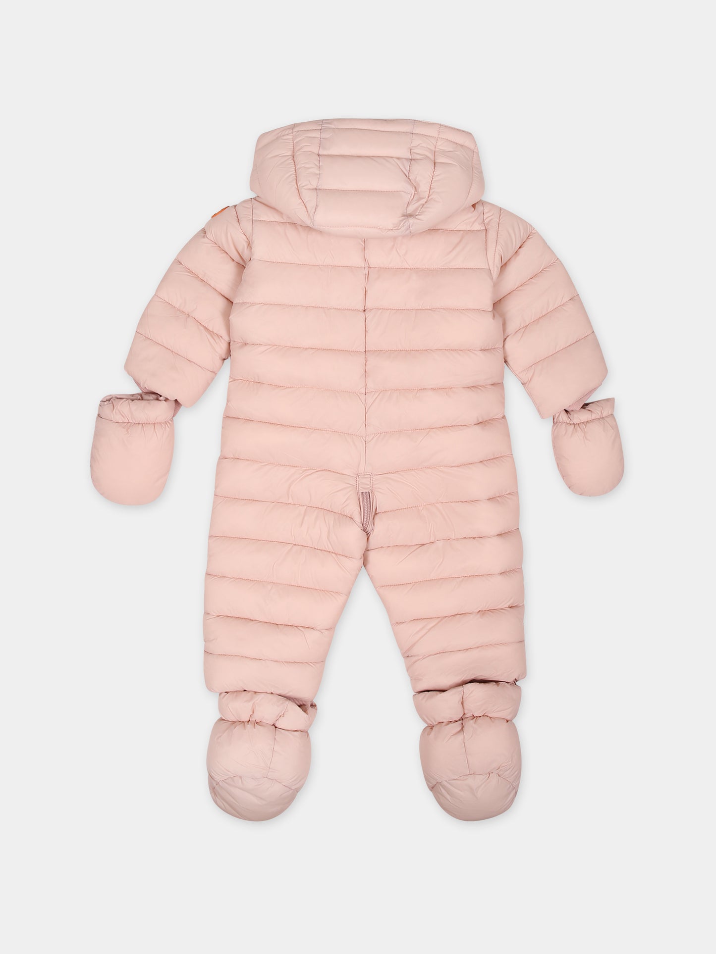 Piumino Storm rosa per neonata con logo,Save The Duck Kids,I30002X GIGA17 80007