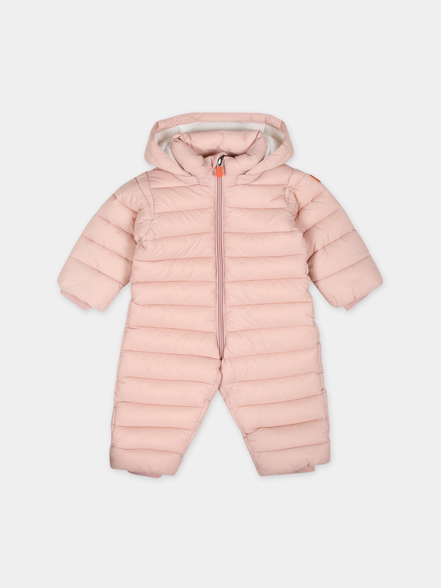 Piumino Storm rosa per neonata con logo,Save The Duck Kids,I30002X GIGA17 80007