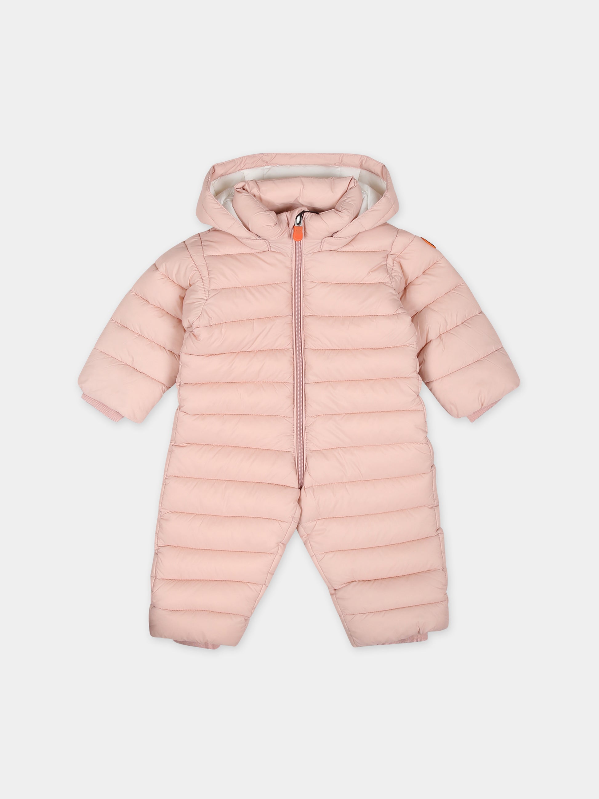 Piumino Storm rosa per neonata con logo,Save The Duck Kids,I30002X GIGA17 80007