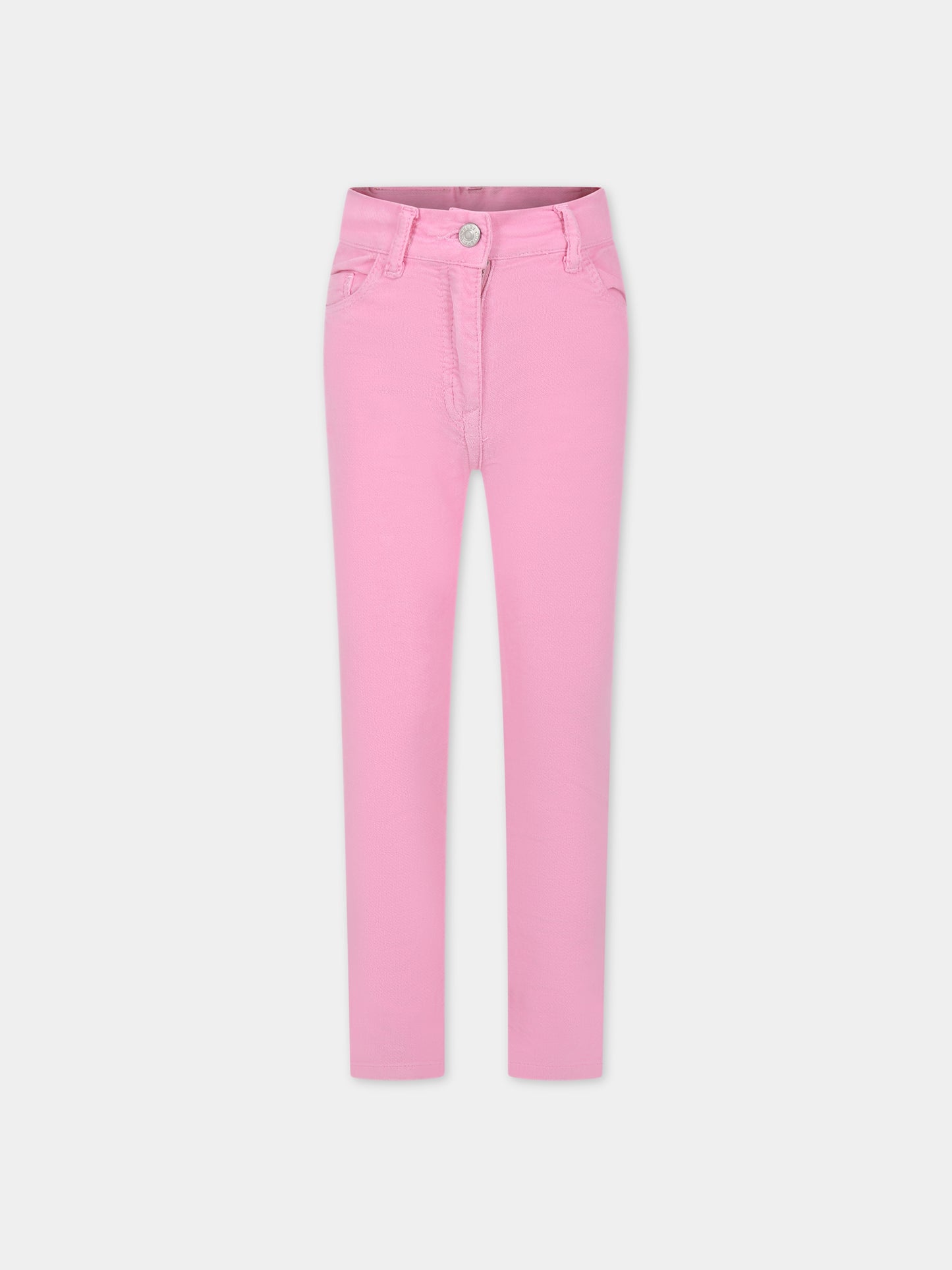 Pantaloni rosa per bambina con occhiolino e stella,Chiara Ferragni Collection,59B408 2031 067F