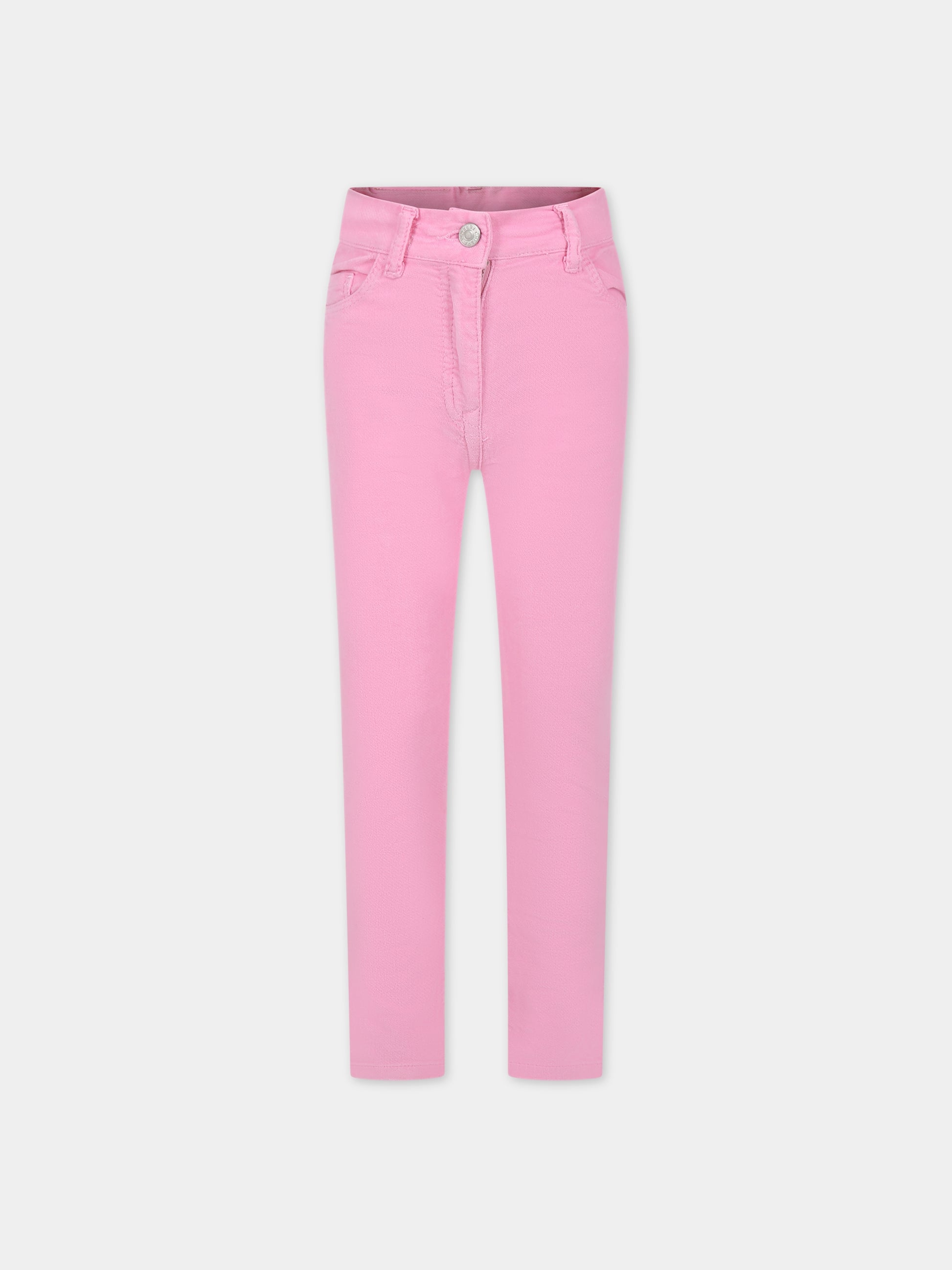 Pantaloni rosa per bambina con occhiolino e stella,Chiara Ferragni Collection,59B408 2031 067F