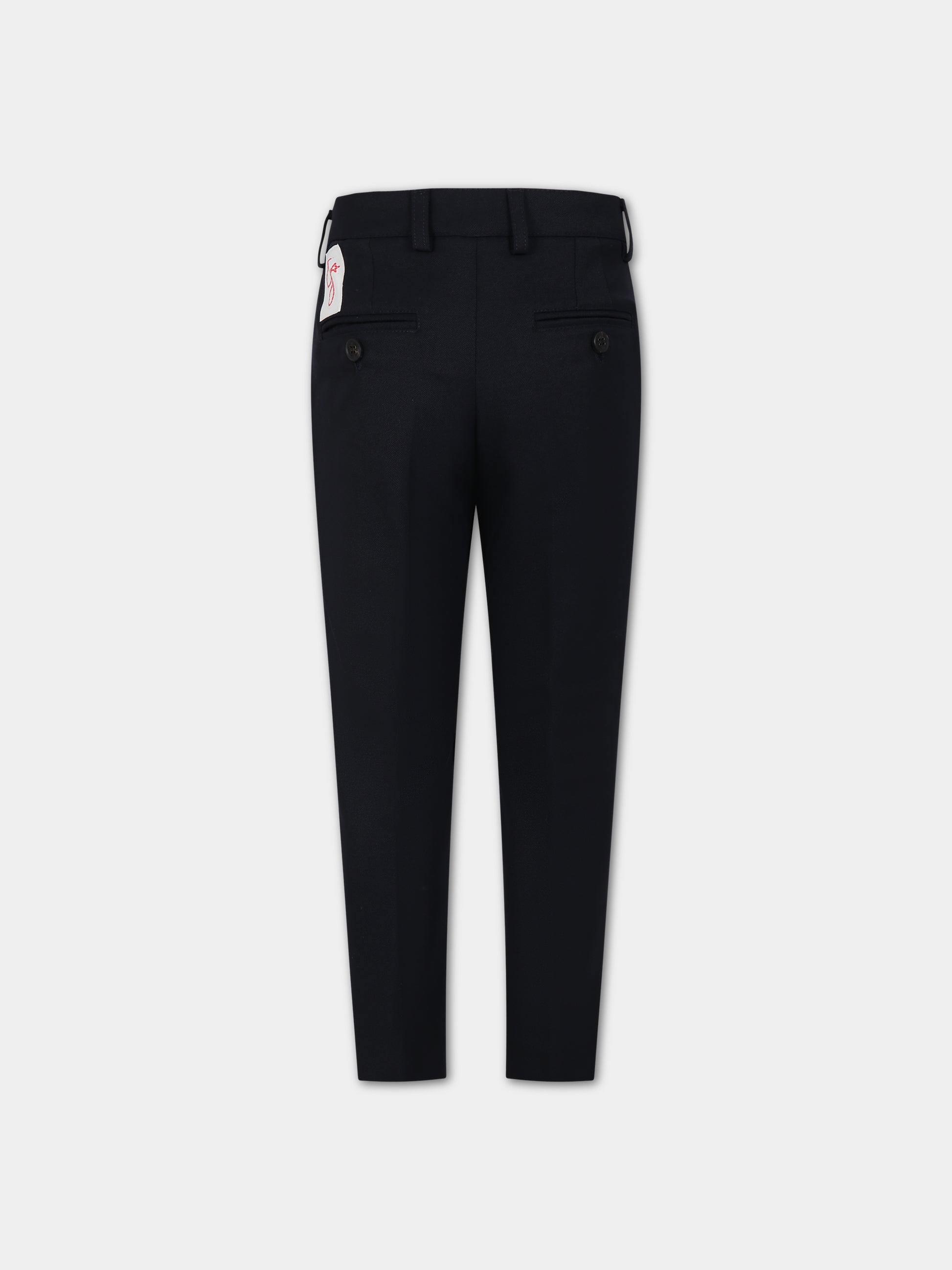 Pantaloni neri per bambino con logo,Golden Goose,GKP01561 P001072 50501