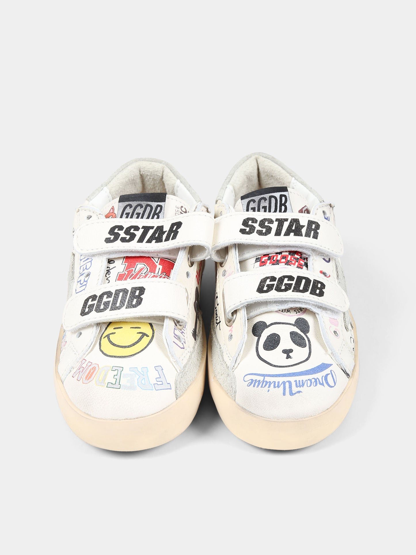 Sneakers bianche per bambini con stella,Golden Goose,GJF00111 F004883 10262