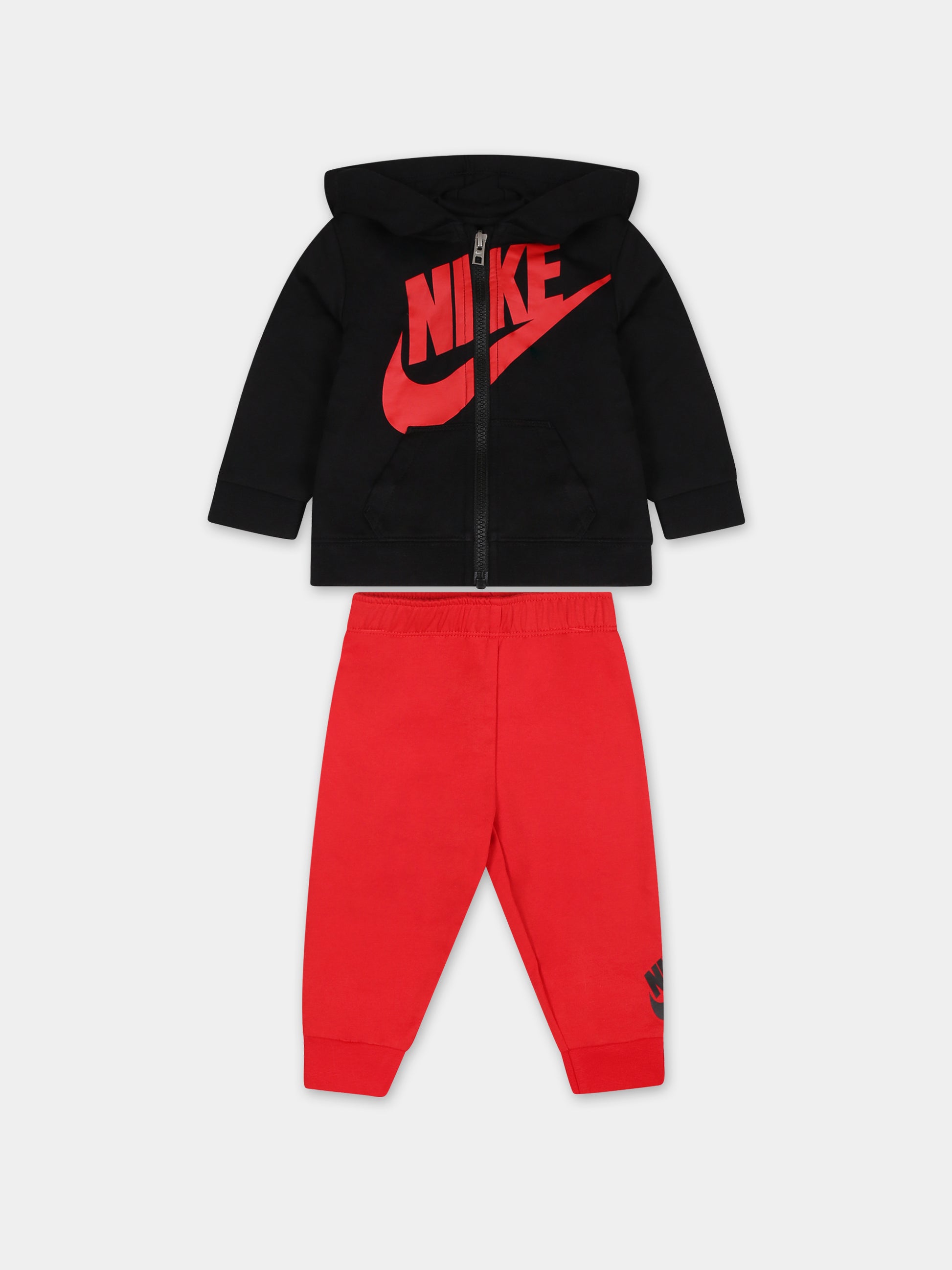 Completo rosso per neonato con logo,Nike,5UF323 U10