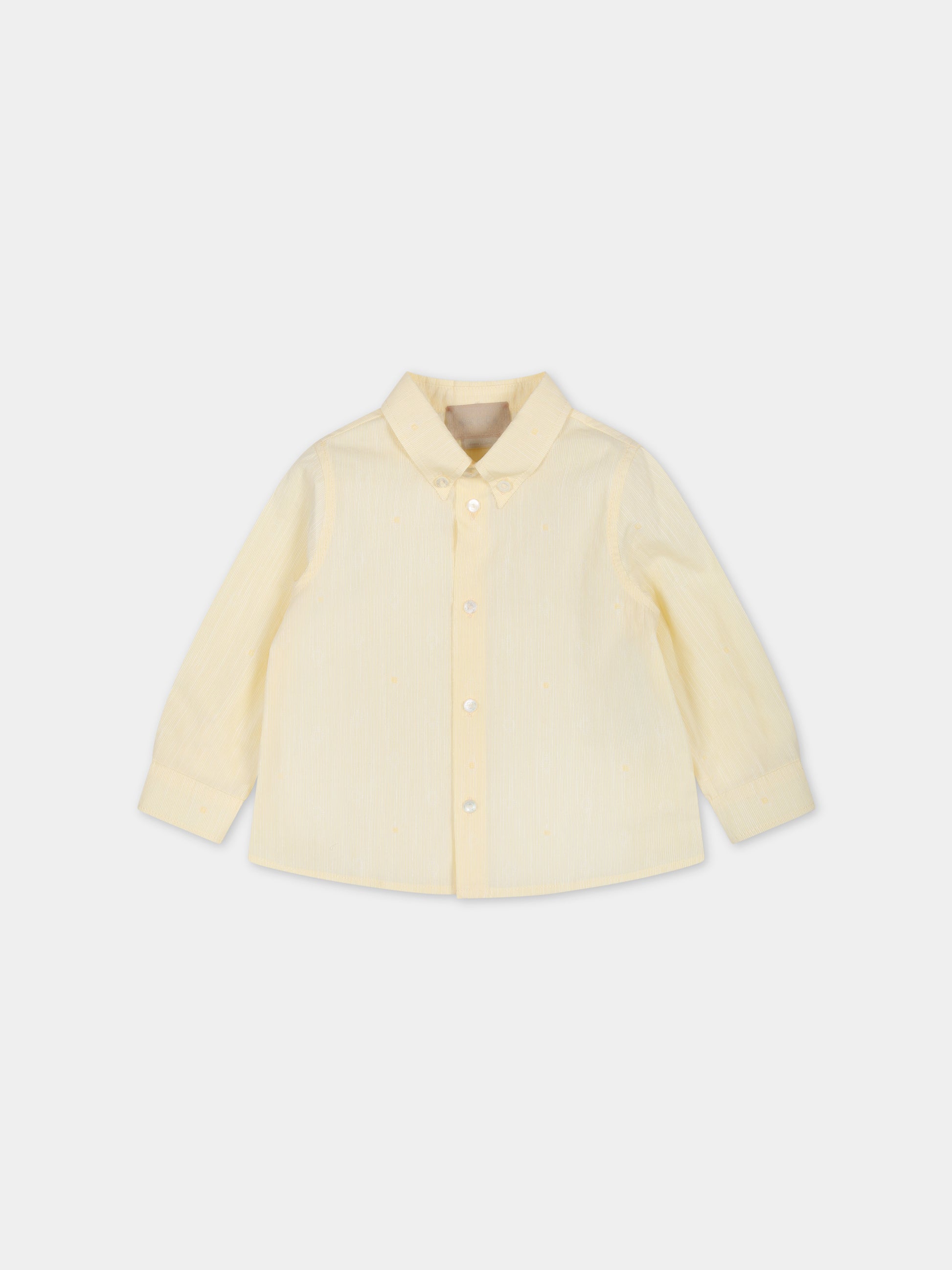 Camicia gialla per neonato,Gucci Kids,747303 XWAYJ 7015
