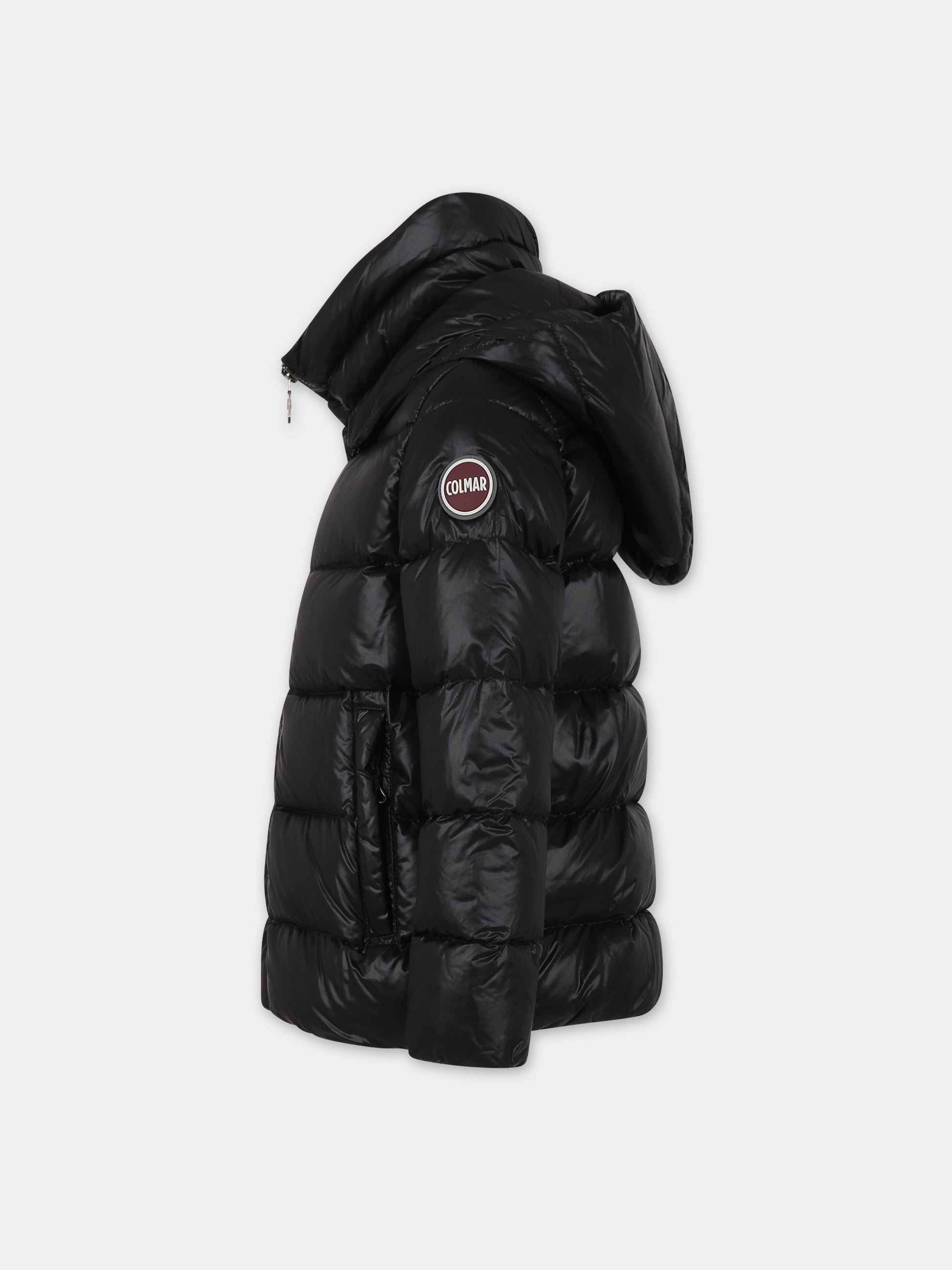 Piumino nero per bambina con logo,Colmar Originals Kids,3452A 5WG 99