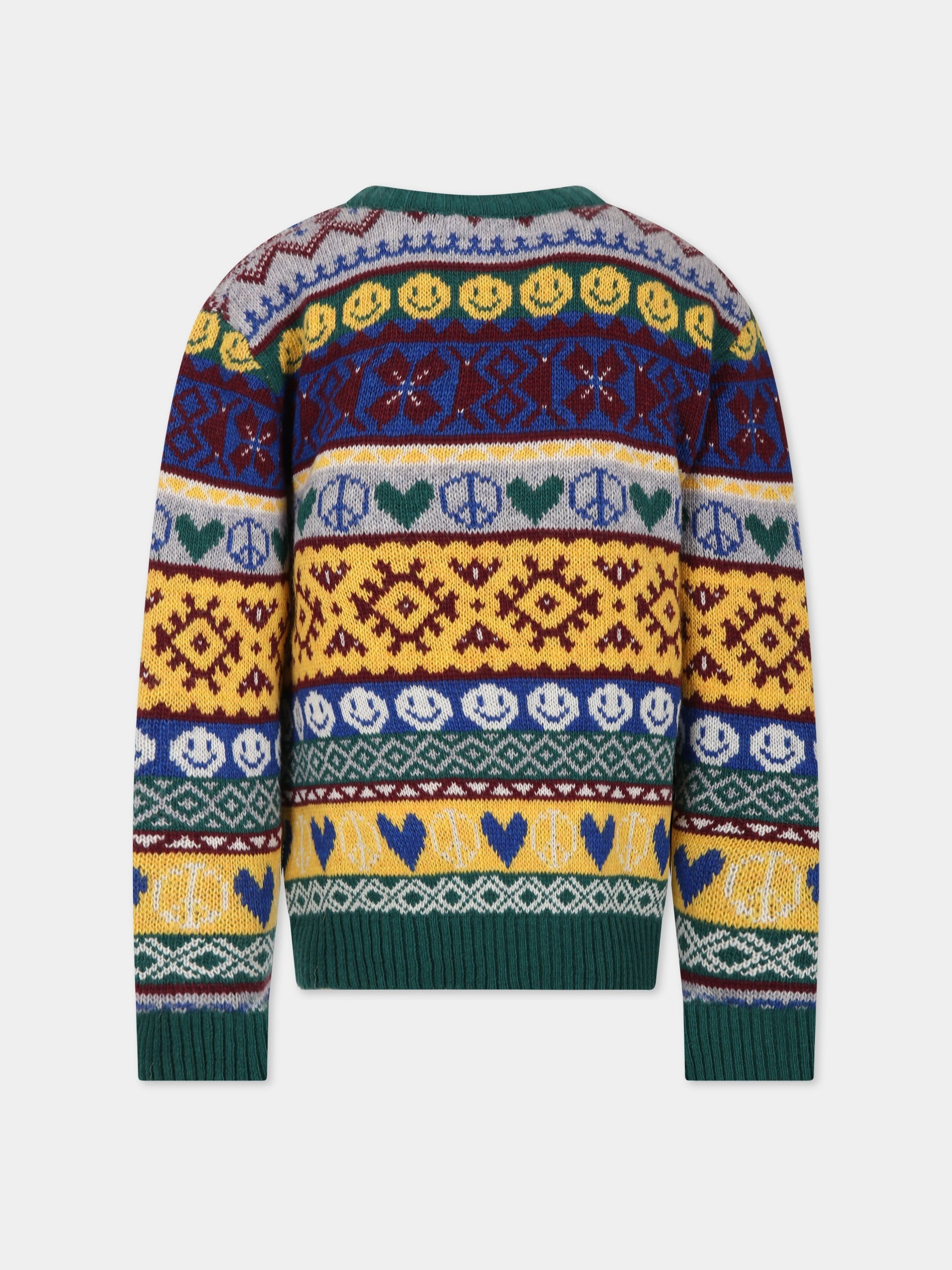 Maglione multicolor per bambino con smile,Molo,1W23K201 3292