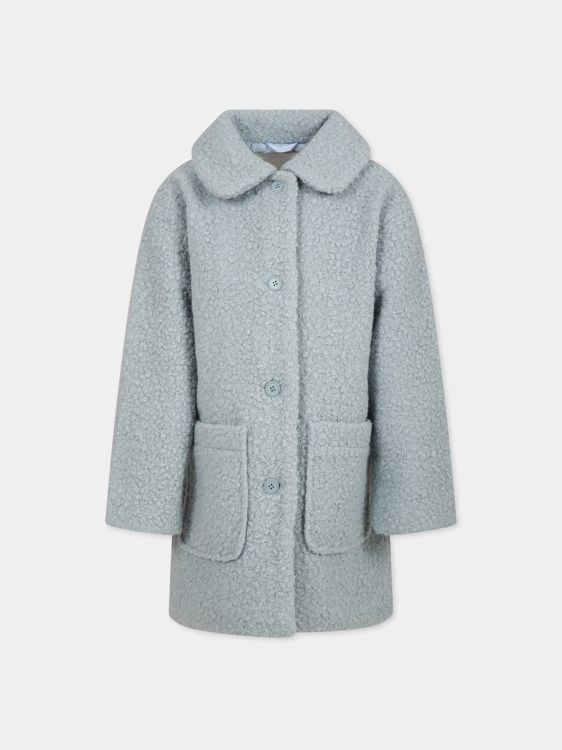 Cappotto celeste per bambina,Molo,5W23M330 8771