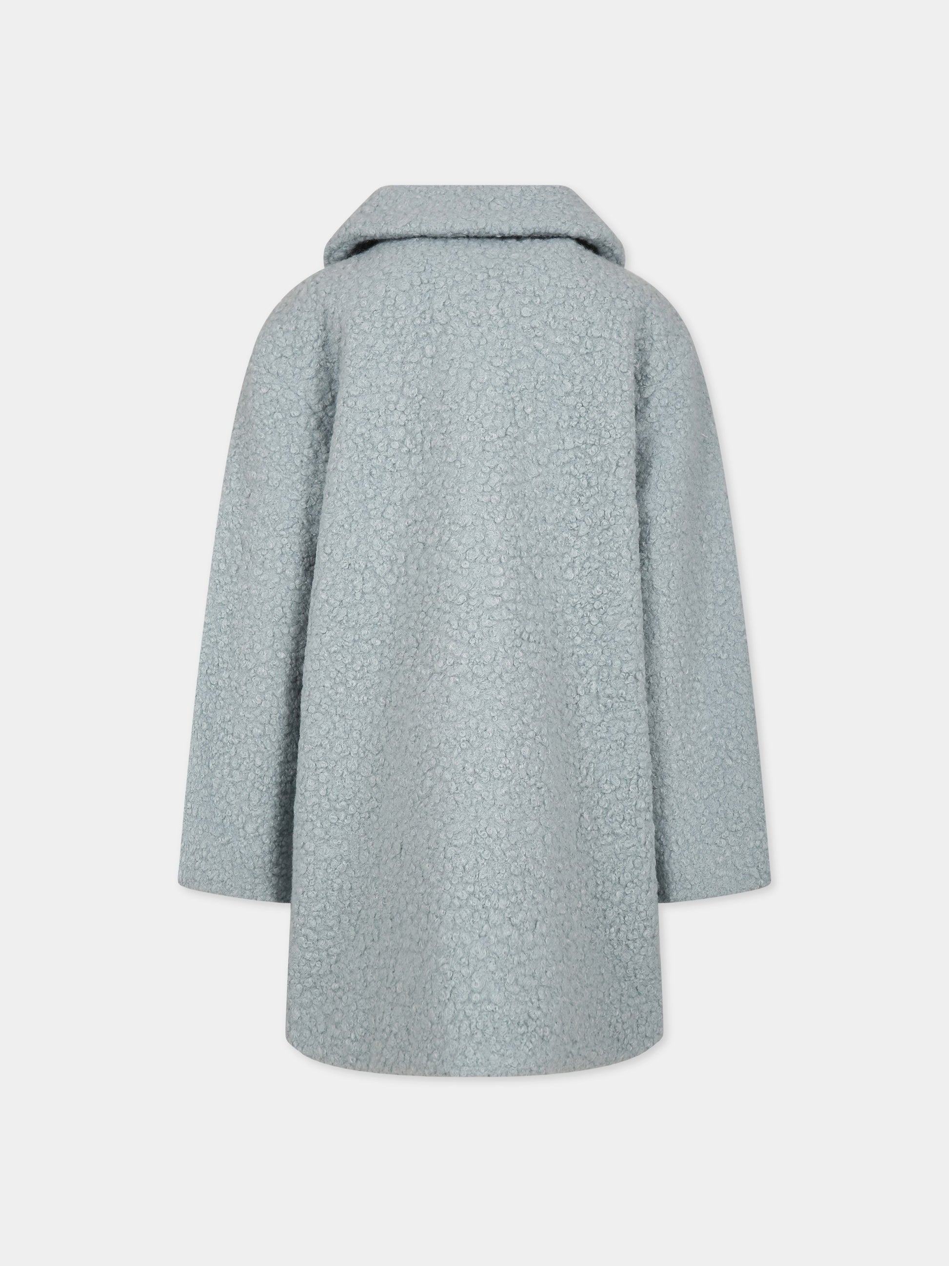 Cappotto celeste per bambina,Molo,5W23M330 8771