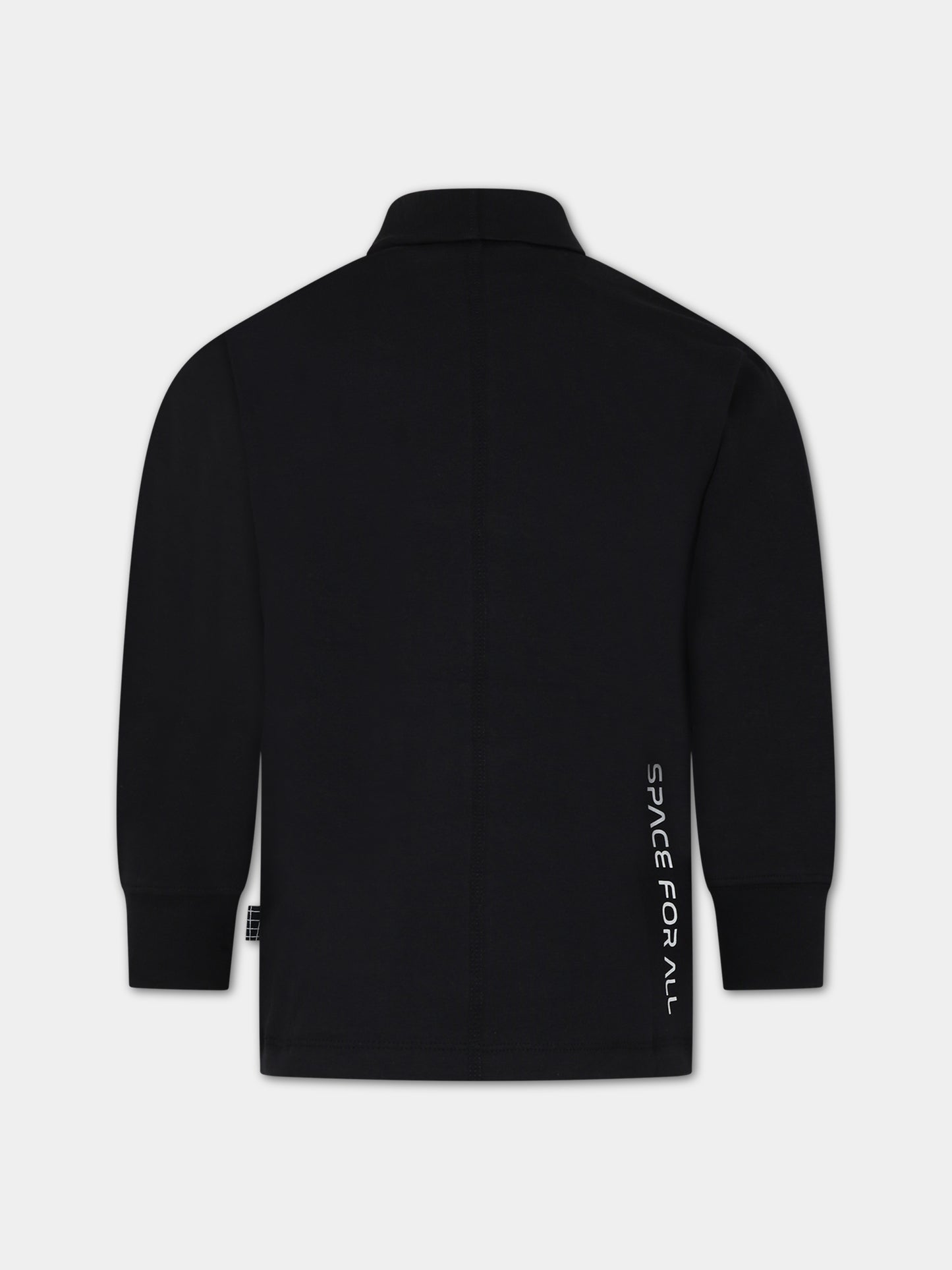 Dolcevita nero per bambini con scritta,Molo,6W23A405 0099