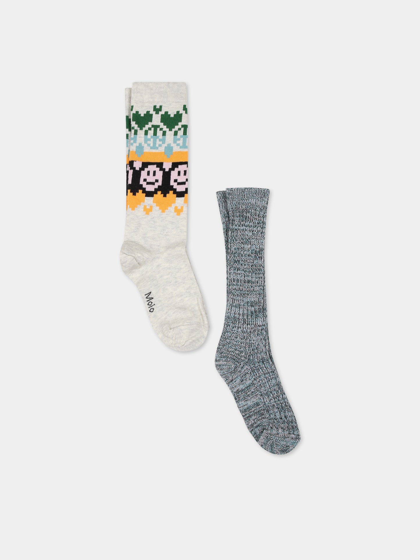 Set grigio per bambina con smile,Molo,7W23G106 3369