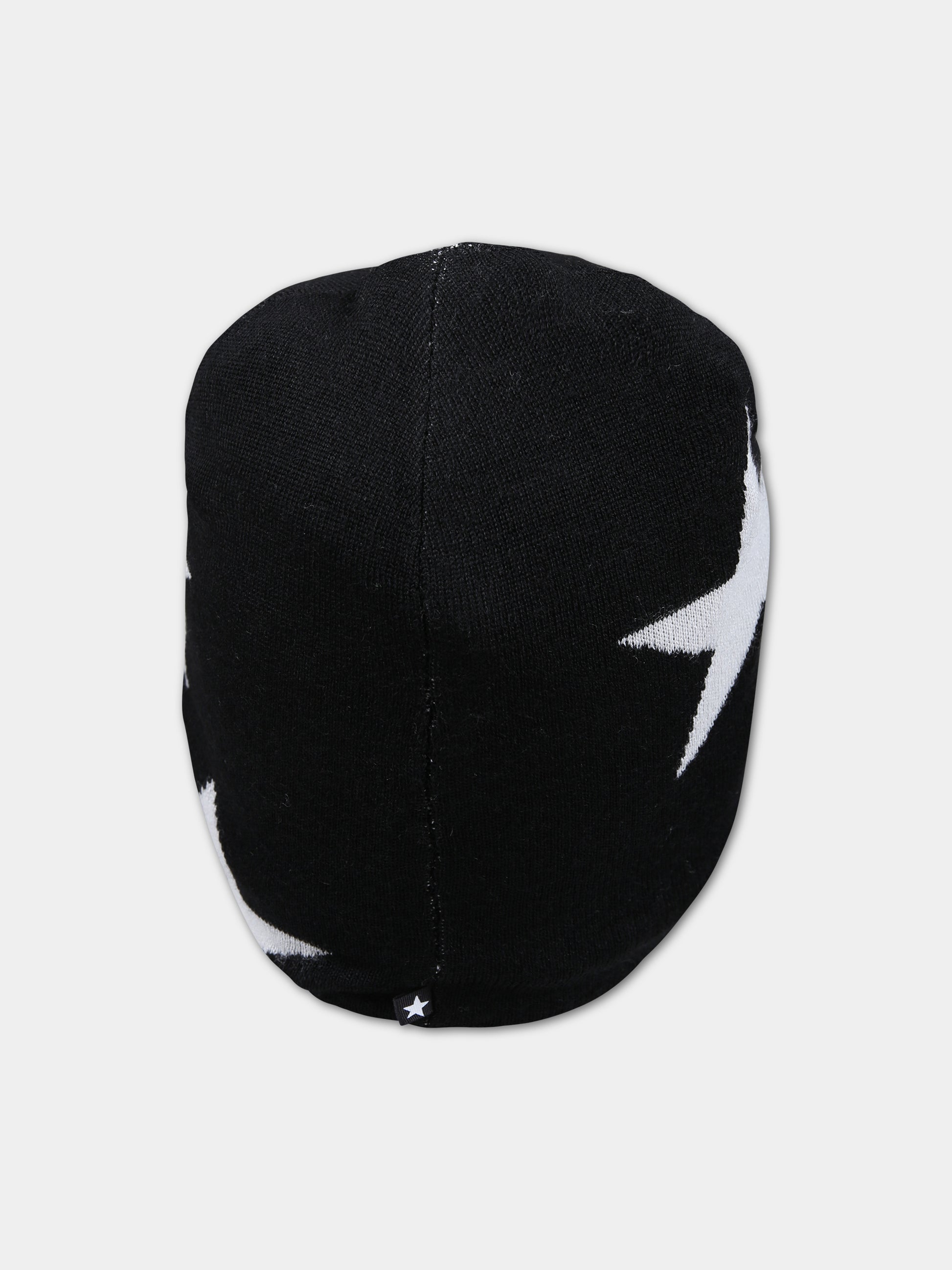 Berretto nero per bambini con stelle,Molo,7W23S301 0099