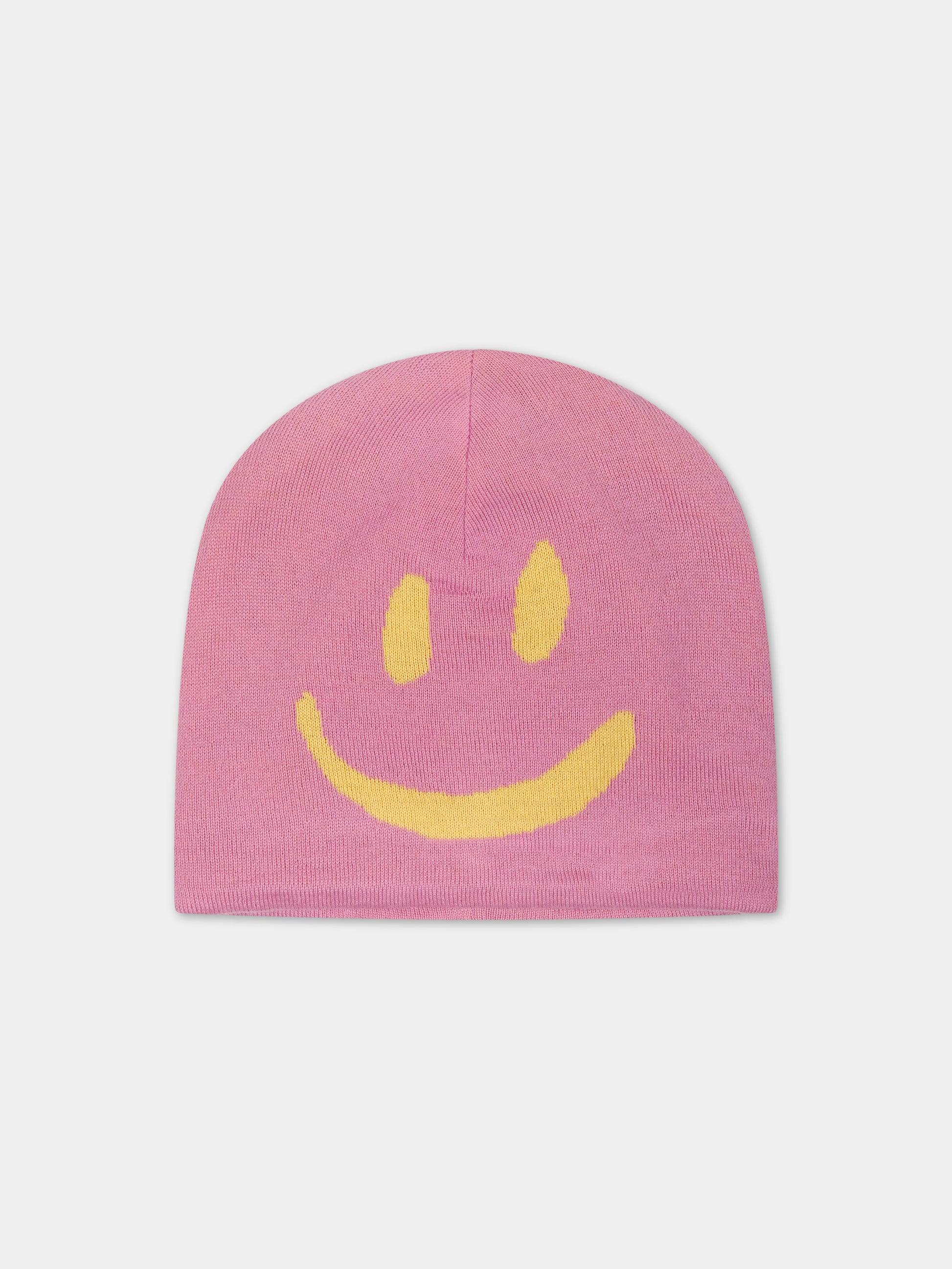 Berretto rosa per bambina con smile,Molo,7W23S304 8765