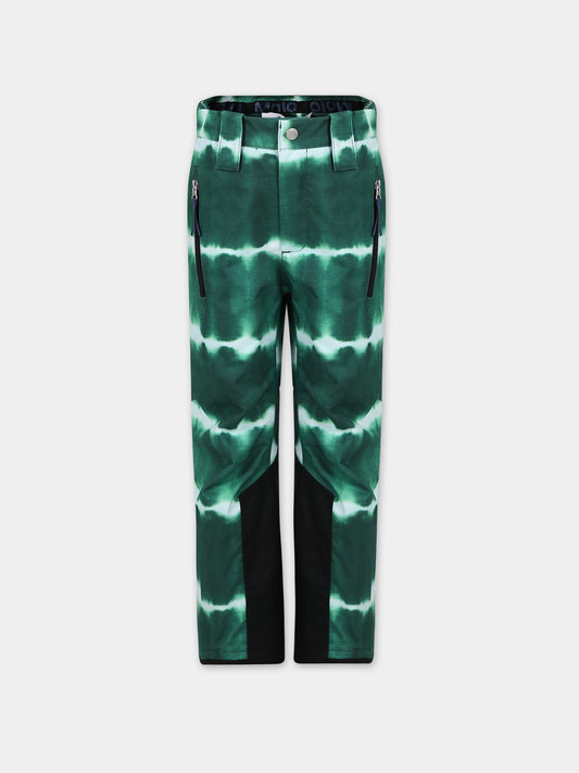 Pantaloni verdi per bambini con logo,Molo,5W23I104 6852