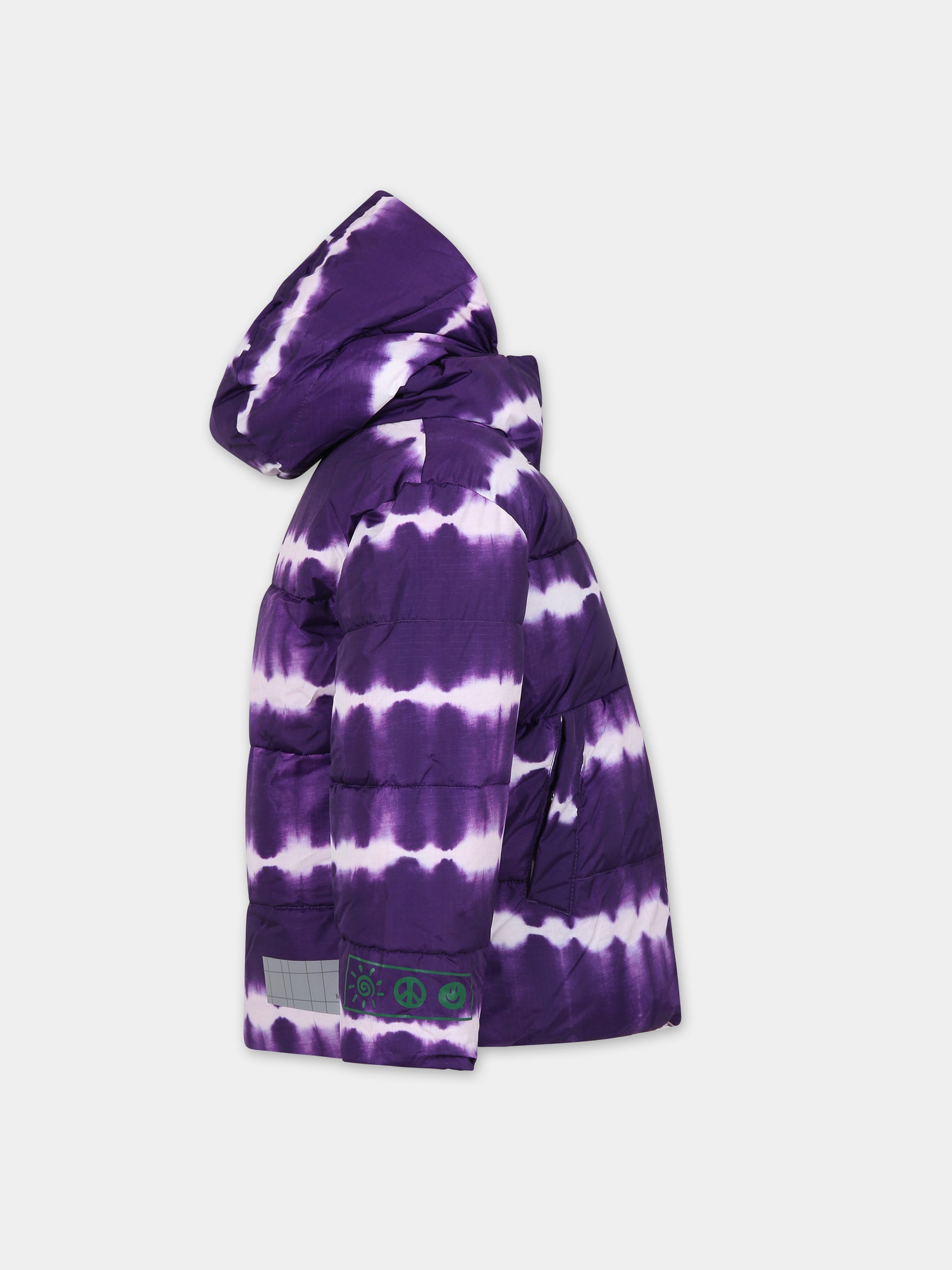 Piumino viola per bambini con logo,Molo,5W23M309 6856