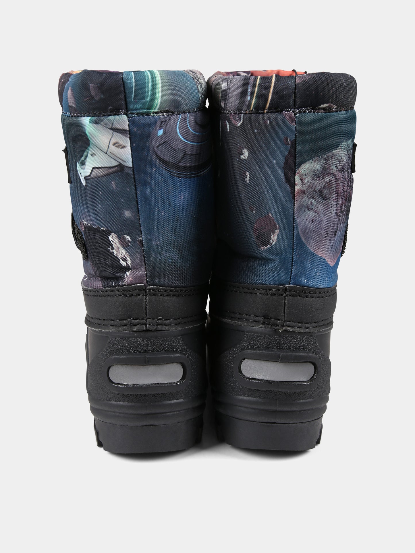 Stivali neri per bambino con stampa spazio,Molo,7W23U601 6850