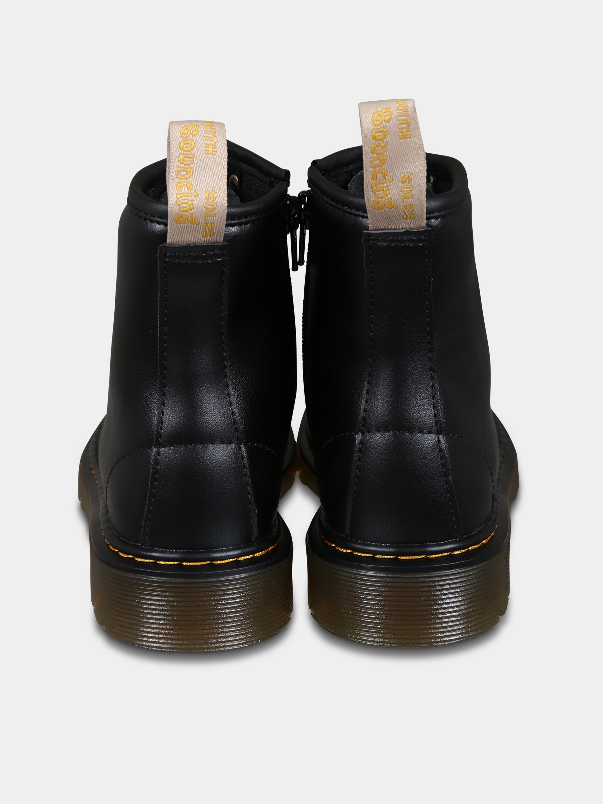 Anfibi neri stringati Vegan J per bambini,Dr. Martens,27863001 1460