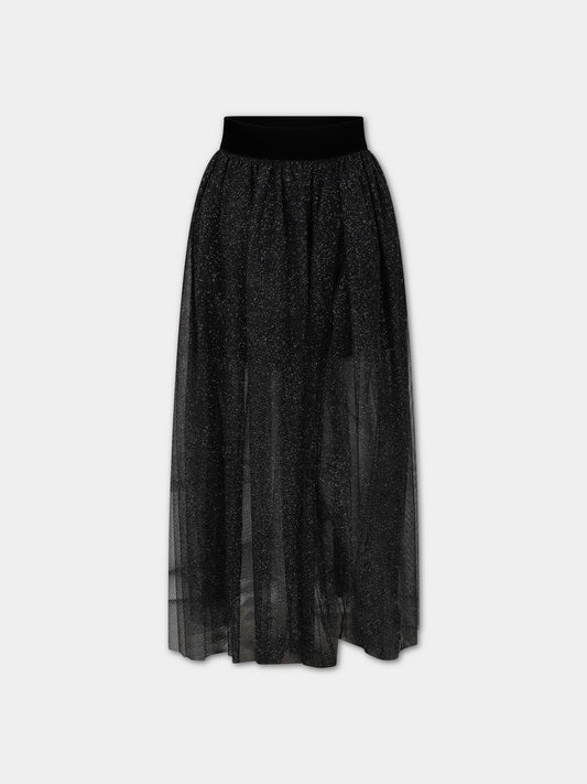 Gonna nera per bambina,Monnalisa,41B701 2907 5075