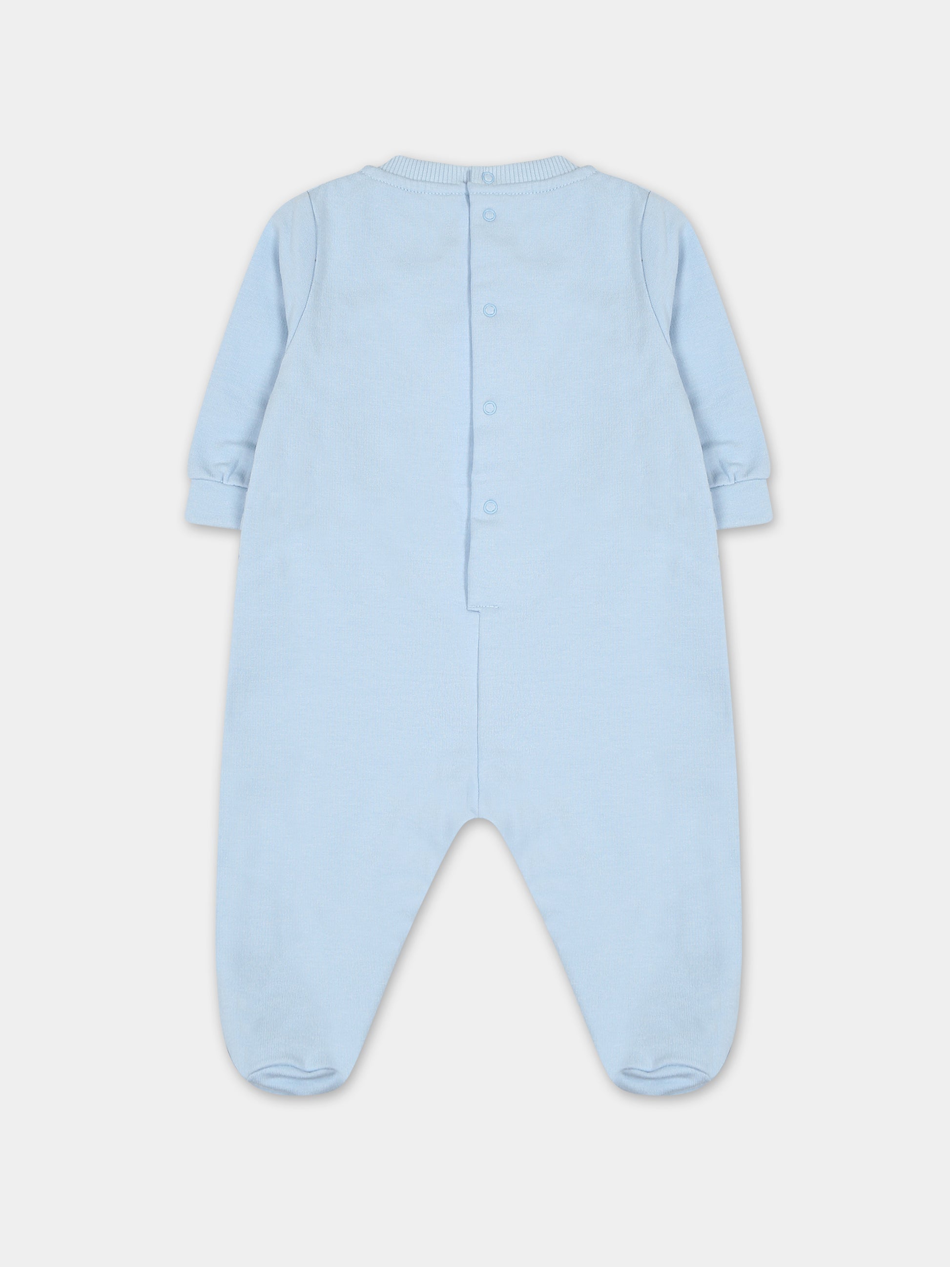 Tutina celeste per neonato con logo,Gcds Kids,GUY015 LDA26 40069