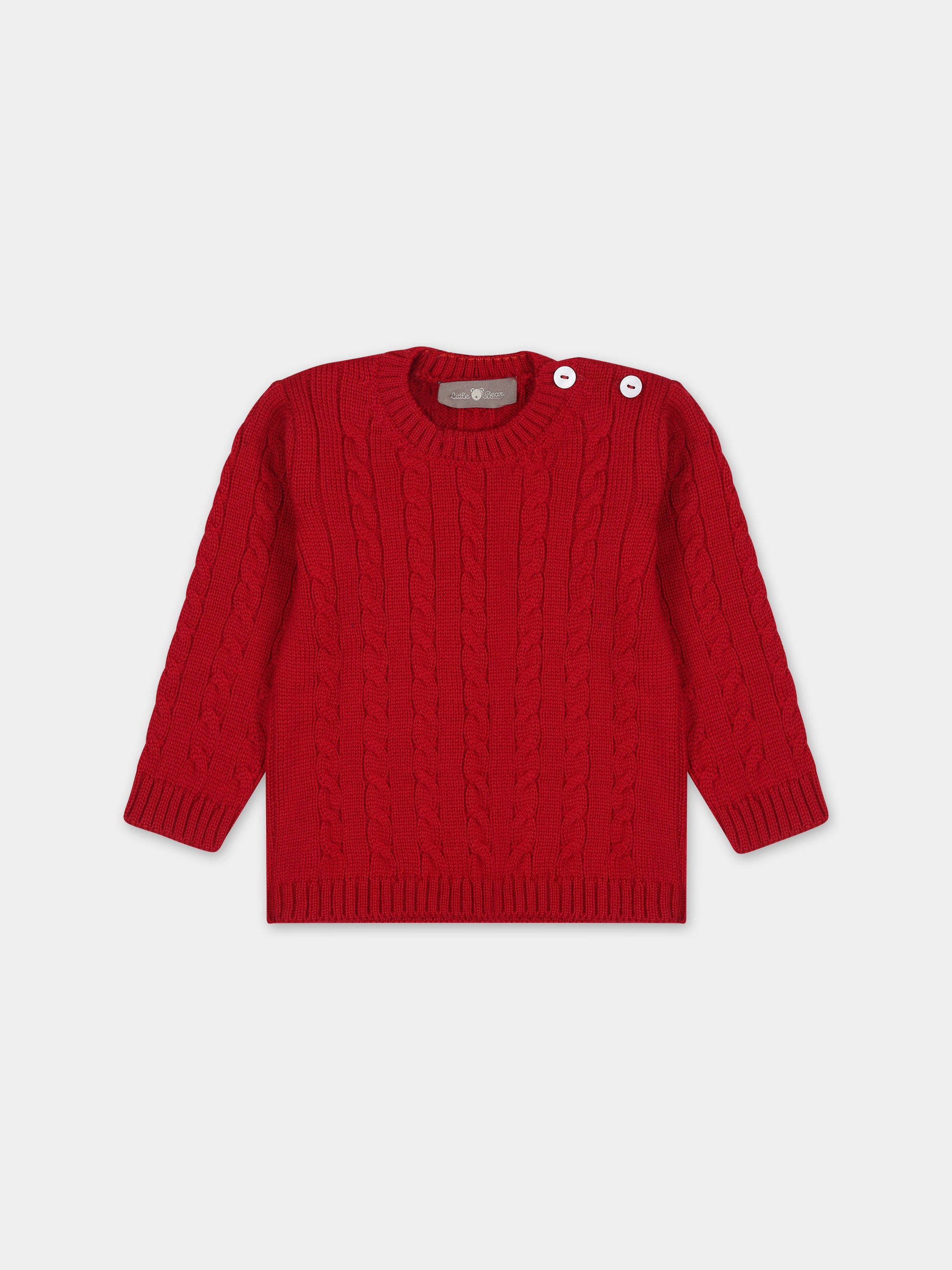 Maglione rosso per neonati,Little Bear,7164 ROSSO