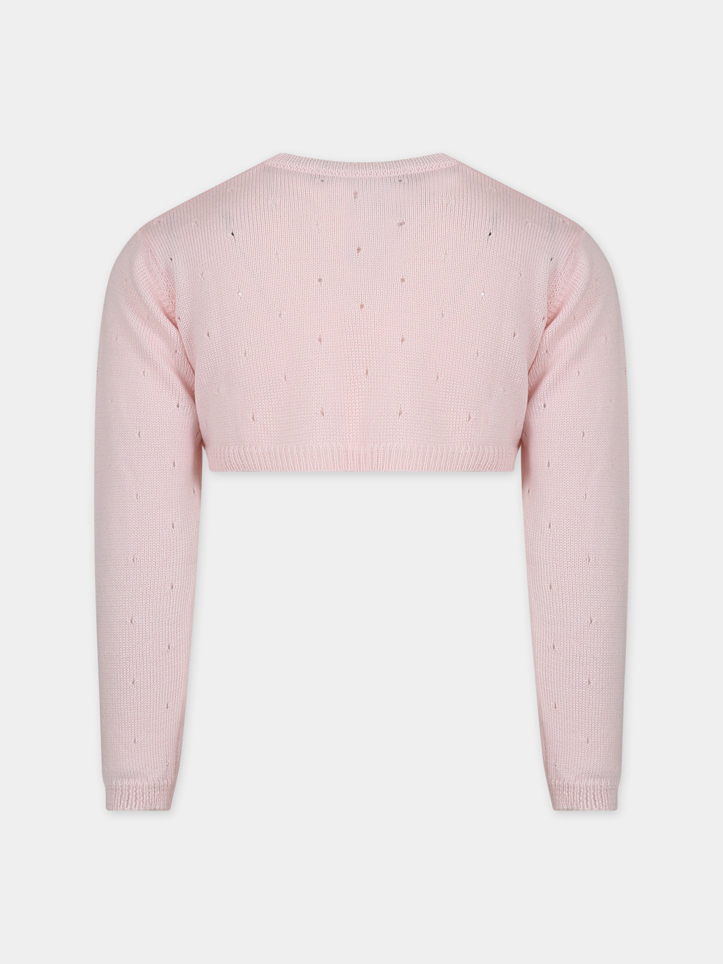 Cardigan rosa per bambina,Little Bear,7166 CIPRIA