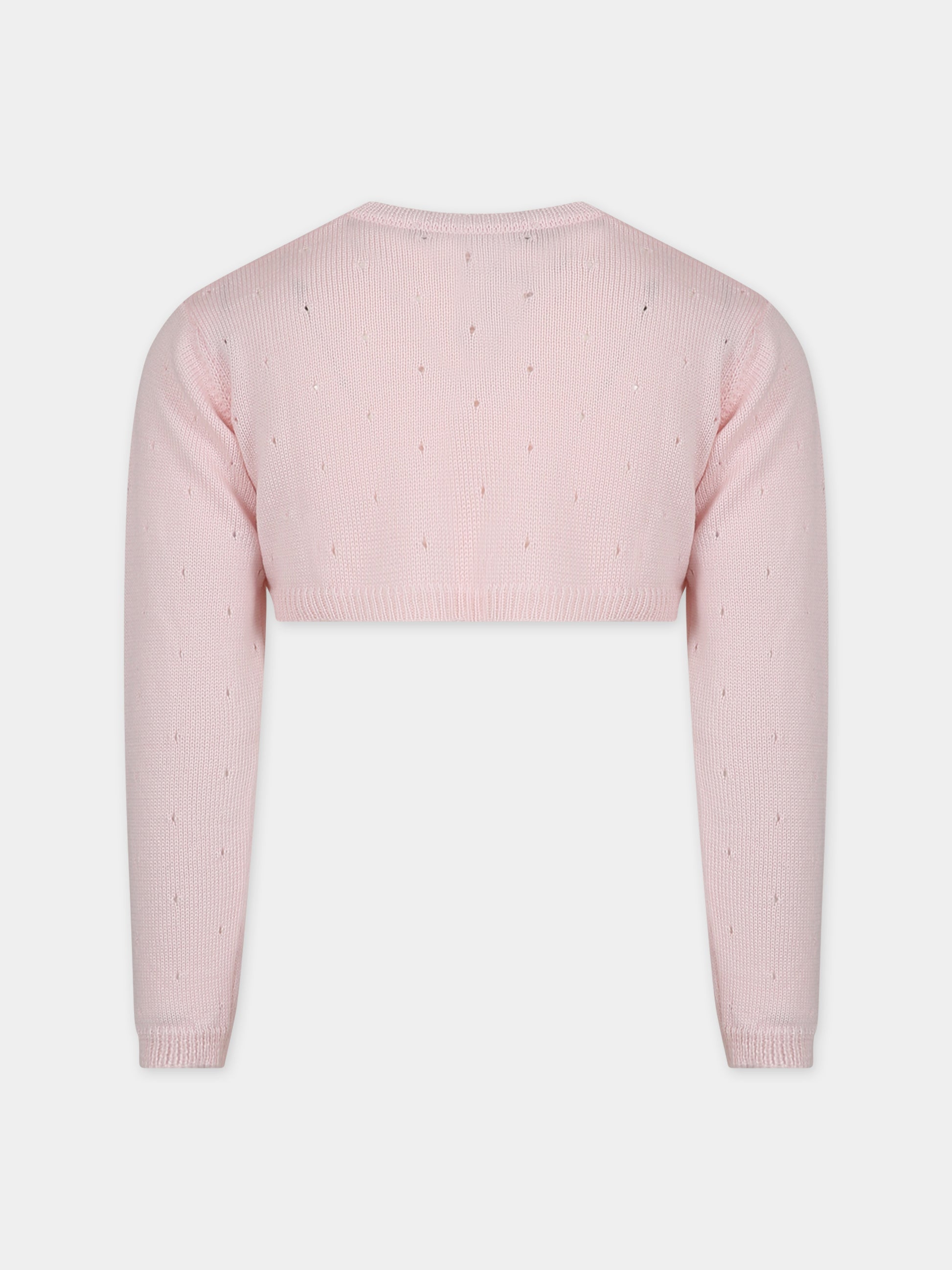 Cardigan rosa per bambina,Little Bear,7166 CIPRIA