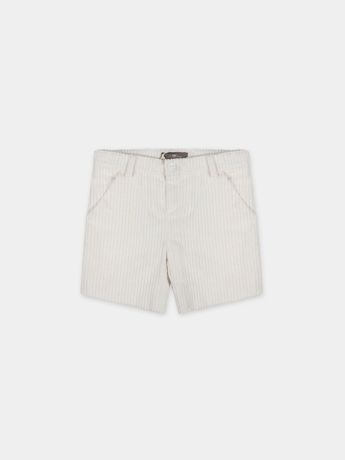 Shorts bianchi per neonato,Little Bear,7230 LATTE